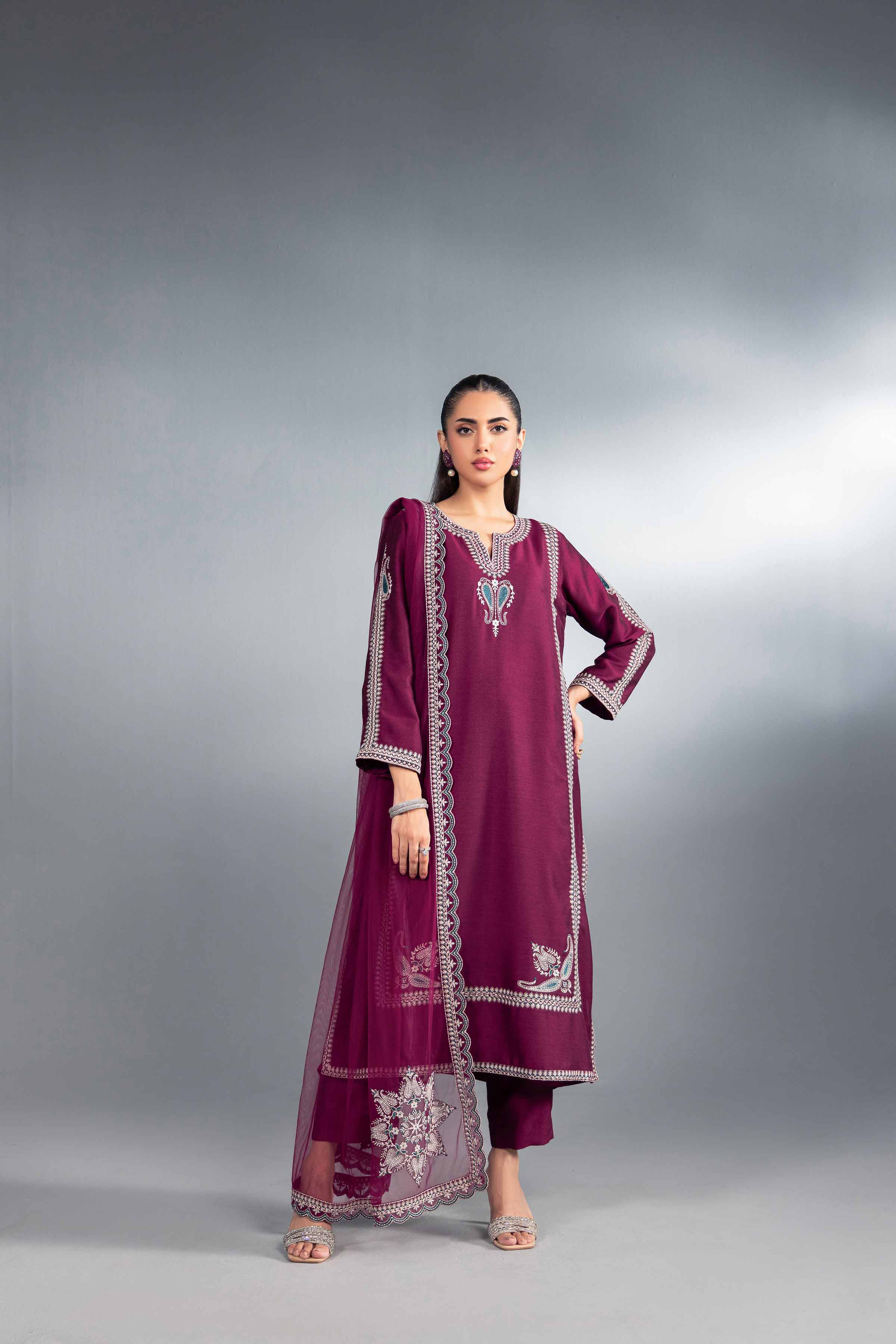 3 Piece - Embroidered Suit - KFW24-42 - Image 5