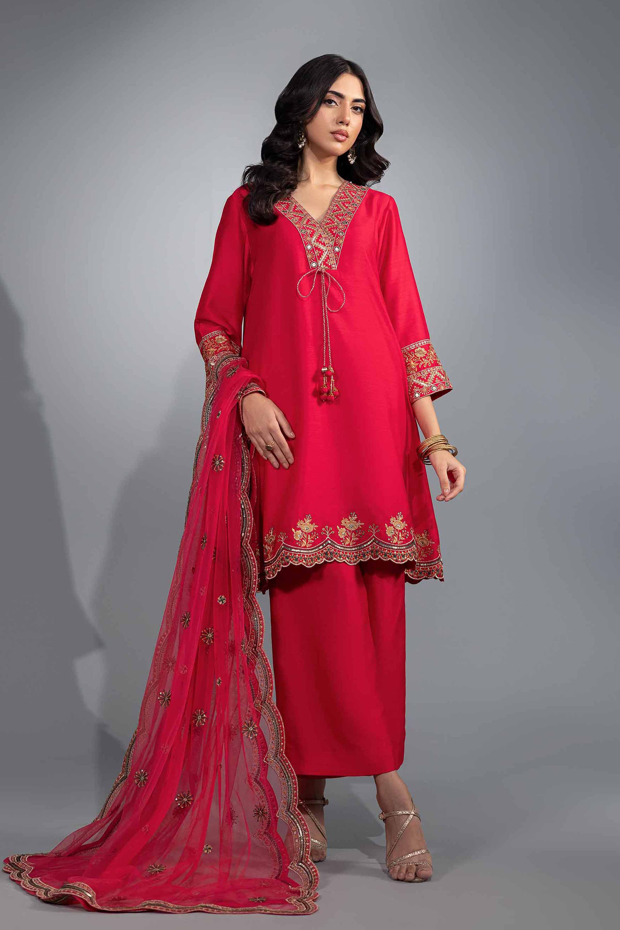 3 Piece - Embroidered Suit - KFW24-43 - Image 2