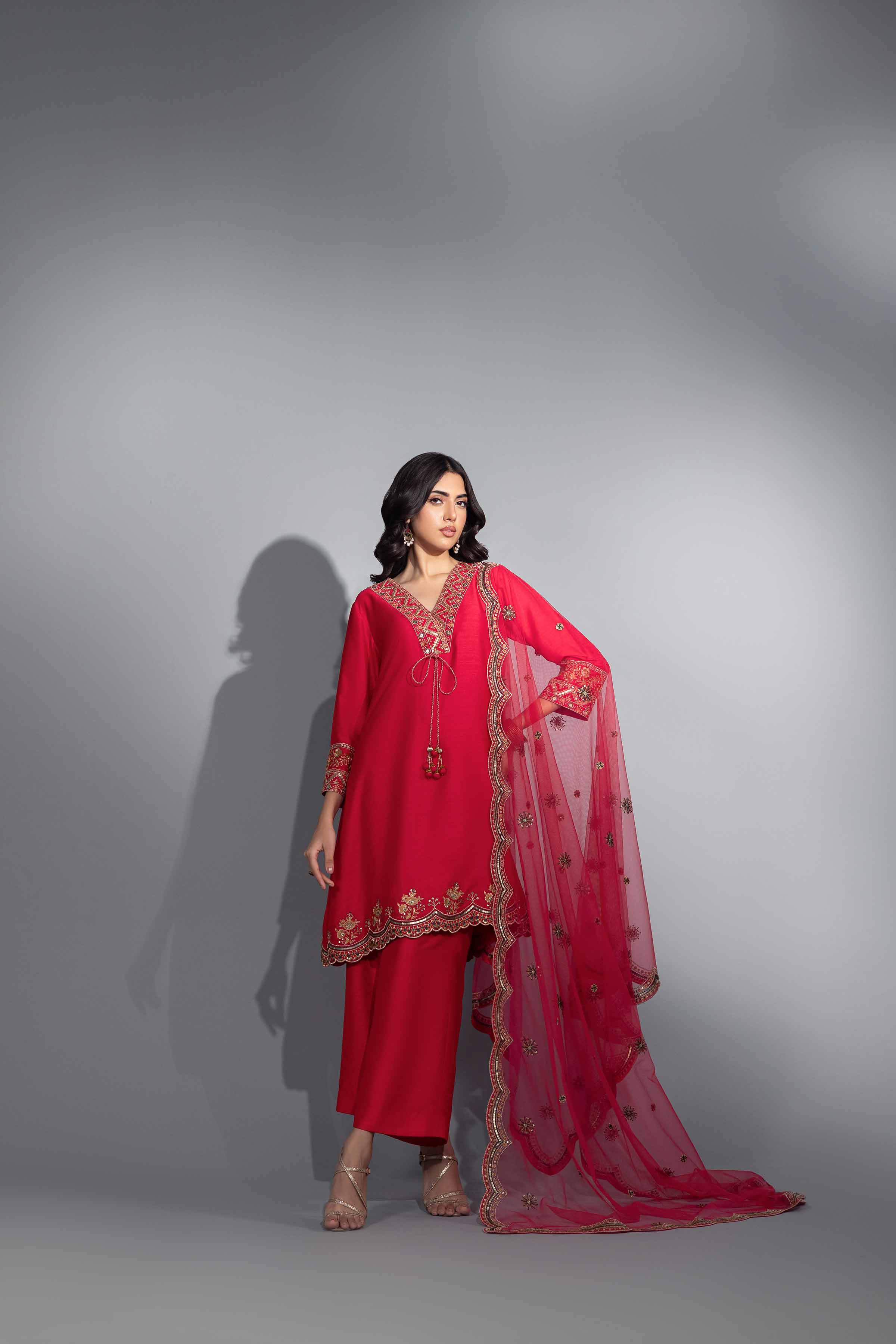 3 Piece - Embroidered Suit - KFW24-43 - Image 5