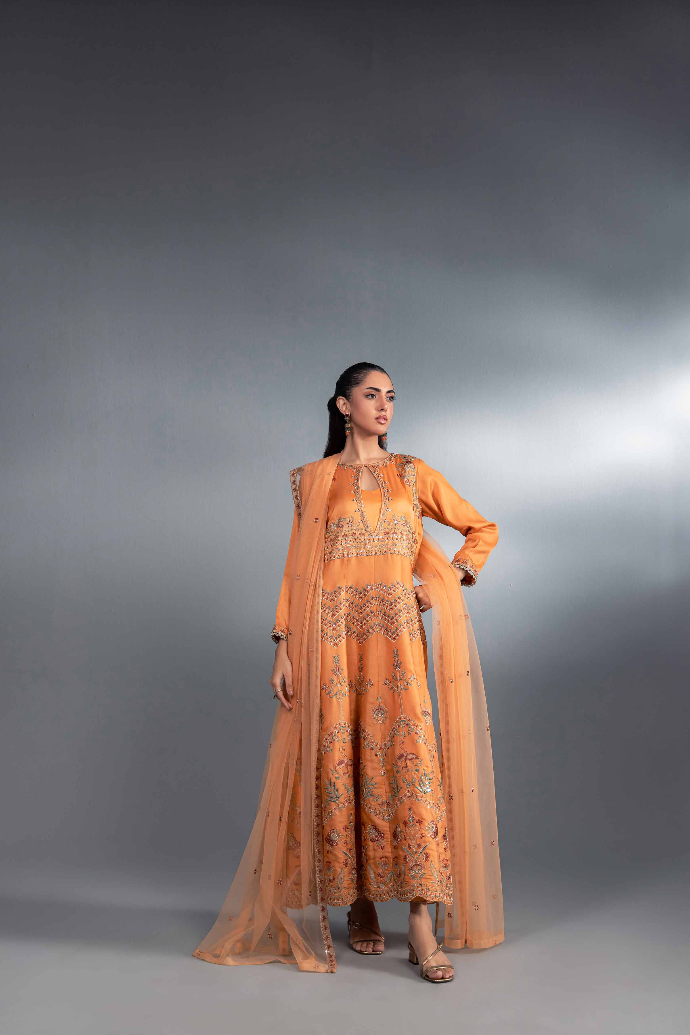 2 Piece - Embroidered Suit - KFW24-44 - Image 4