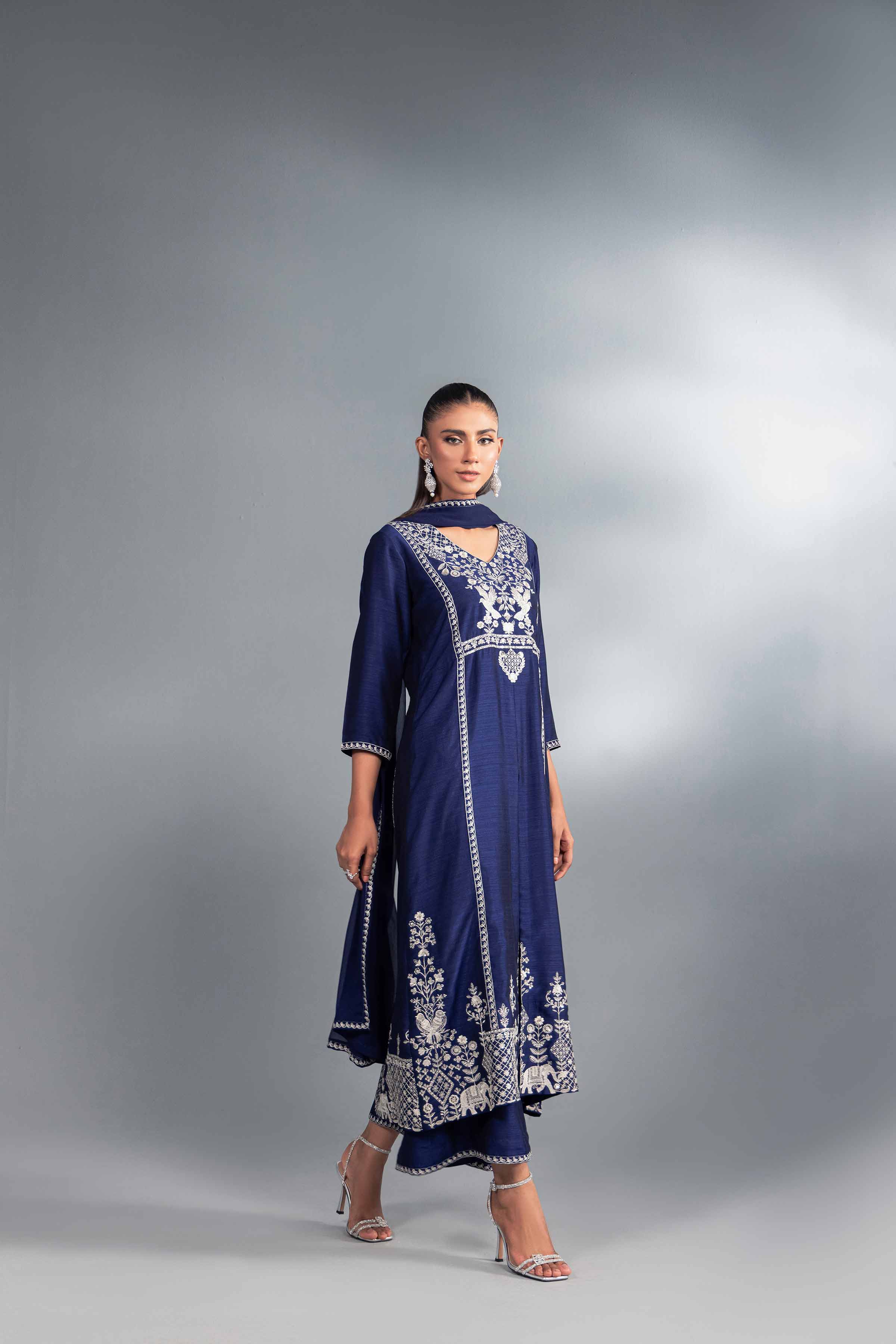 3 Piece - Embroidered Suit - KFW24-45 - Image 5