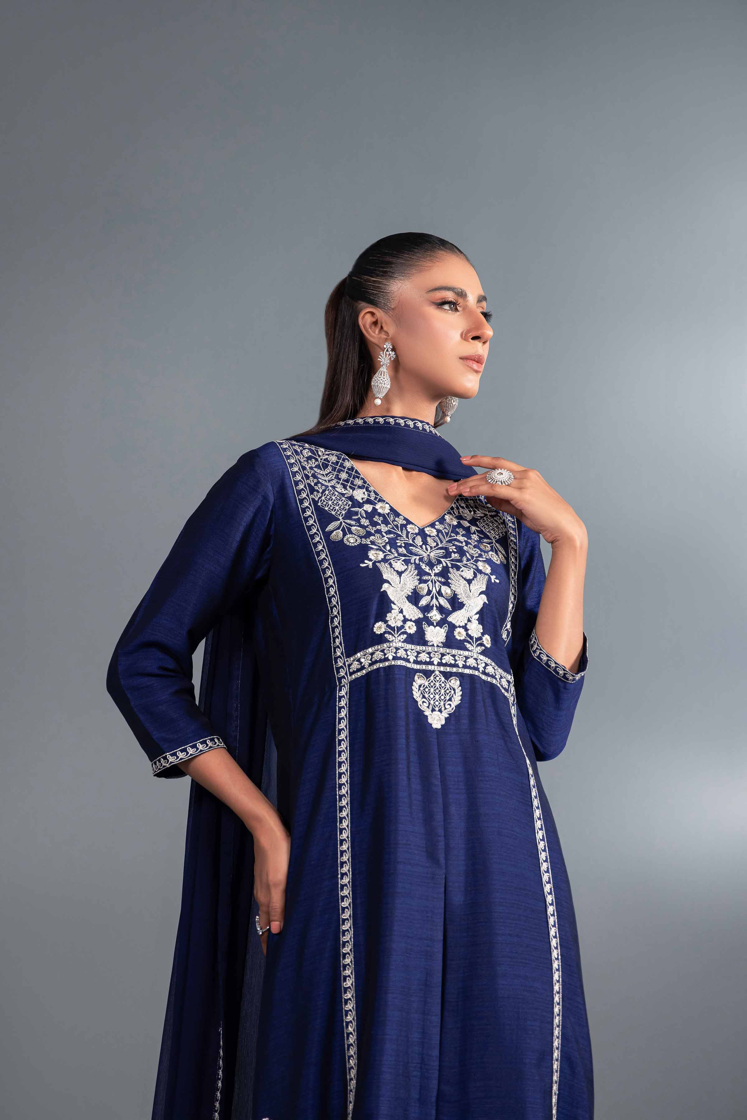 3 Piece - Embroidered Suit - KFW24-45 - Image 6