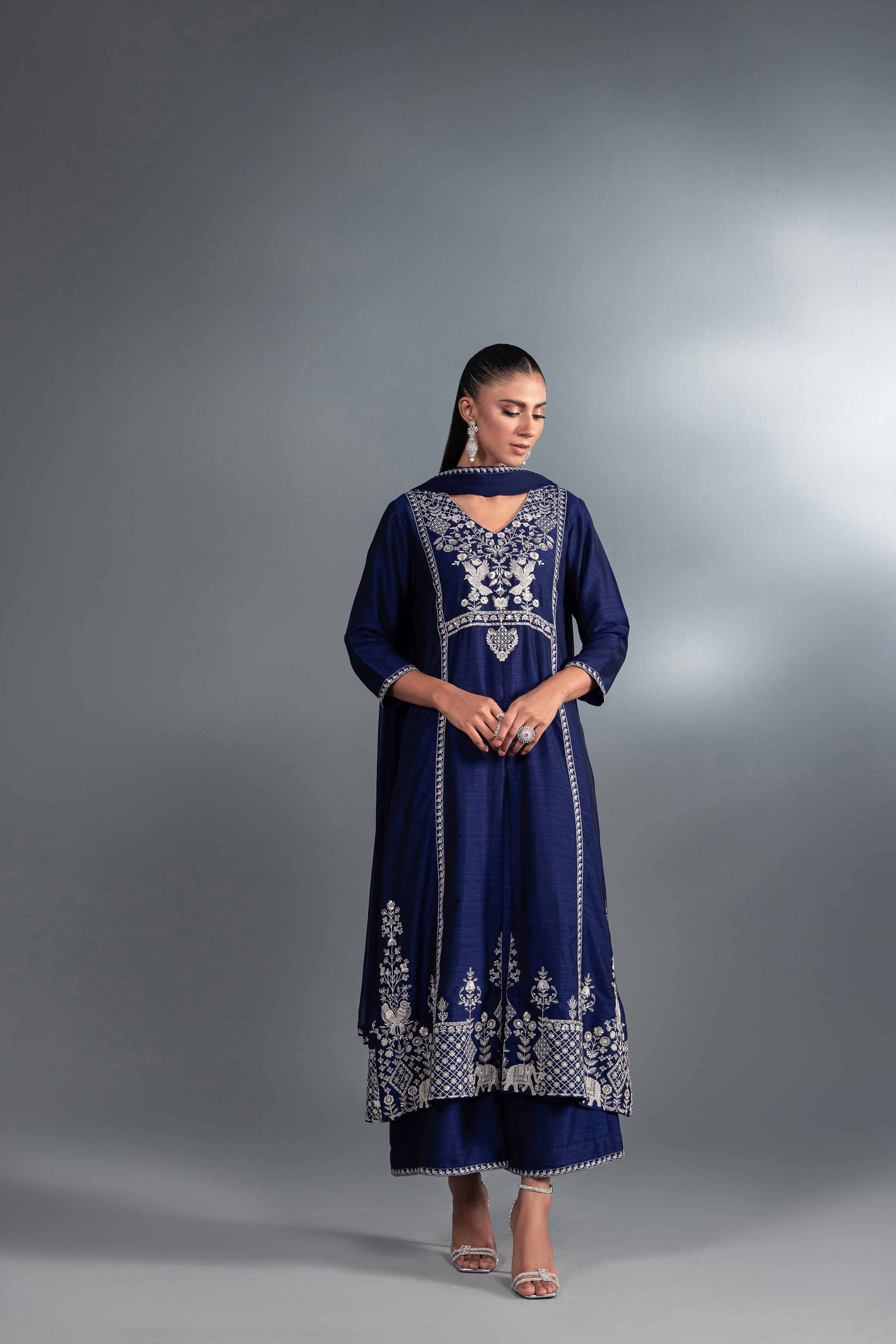 3 Piece - Embroidered Suit - KFW24-45 - Image 8