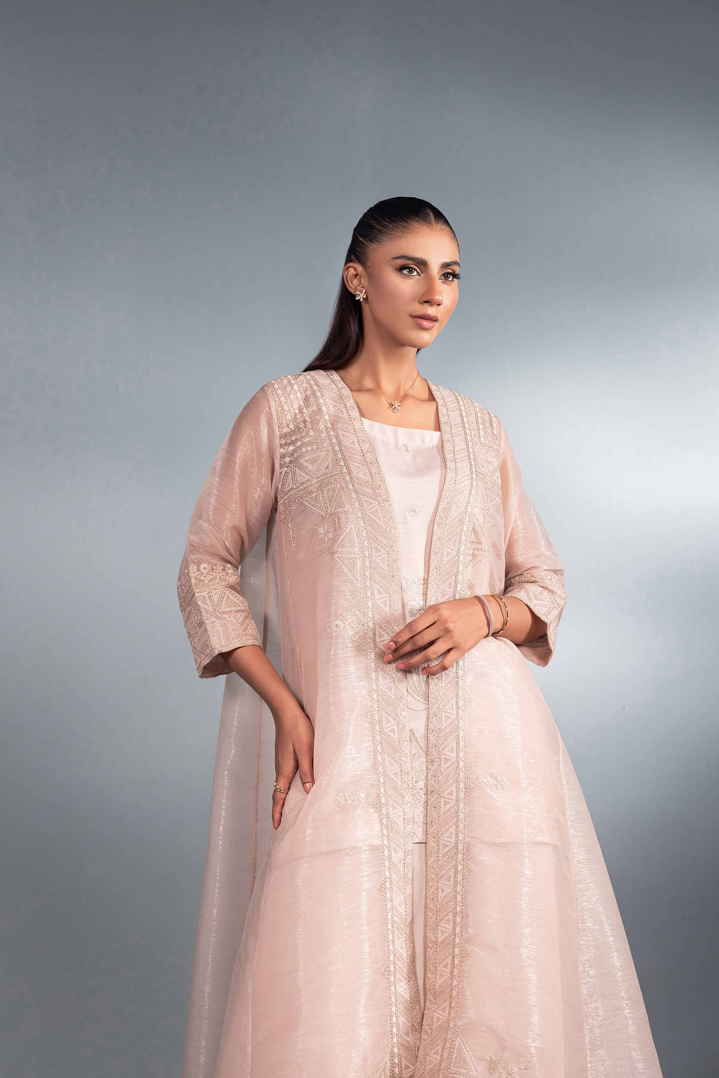 3 Piece - Embroidered Suit - KFW24-46 - Image 5