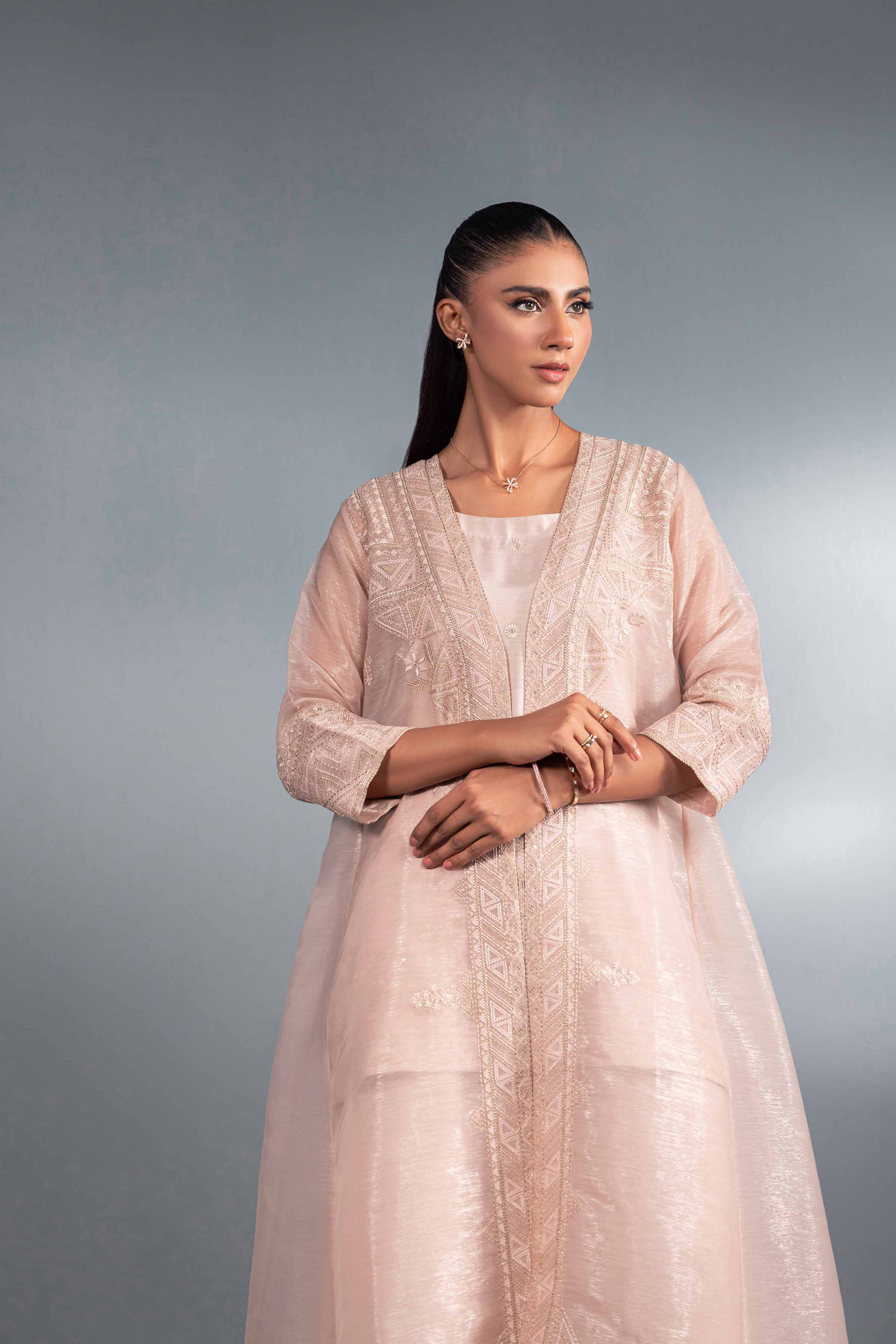 3 Piece - Embroidered Suit - KFW24-46 - Image 6