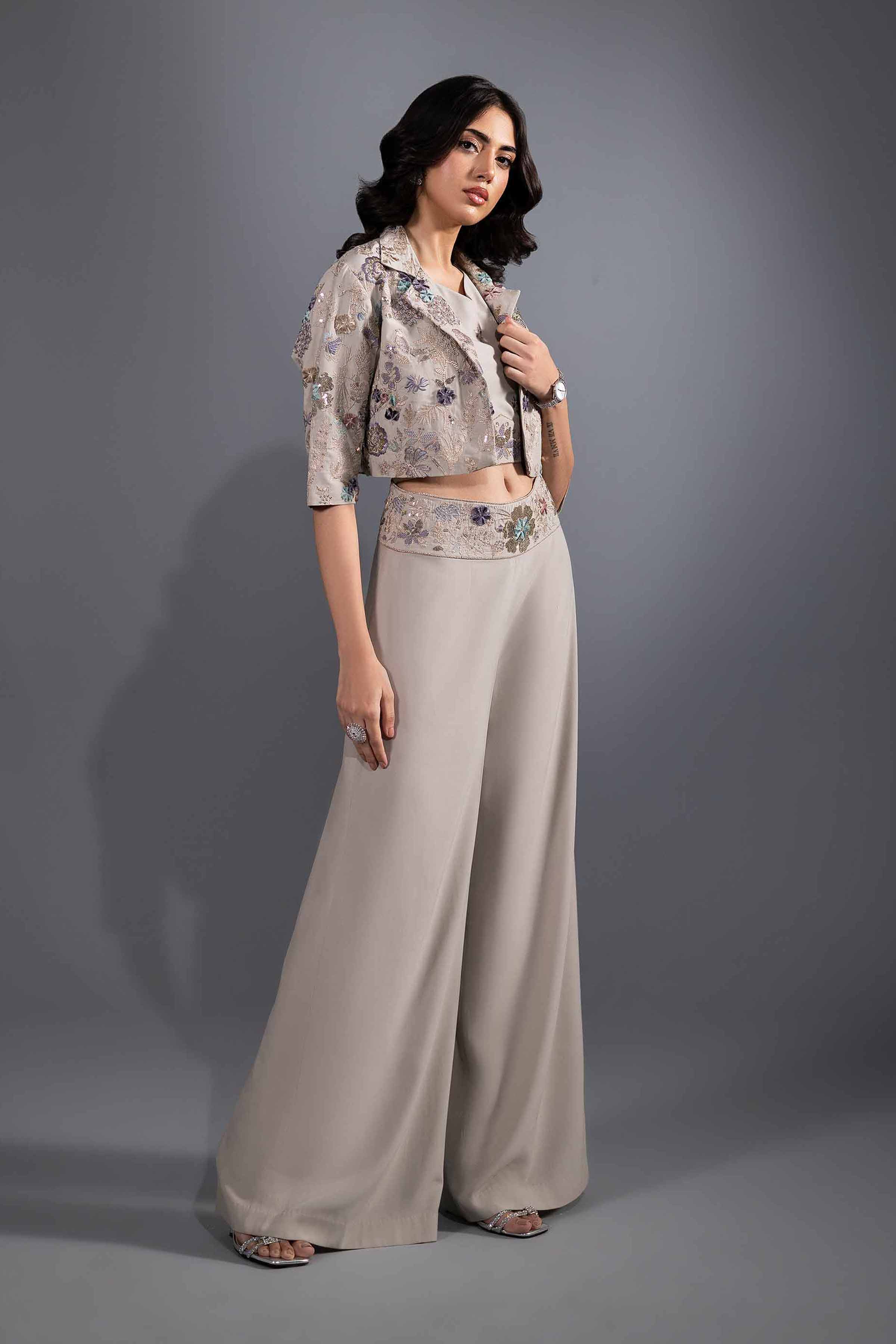 3 Piece - Embroidered Suit - KFW24-48