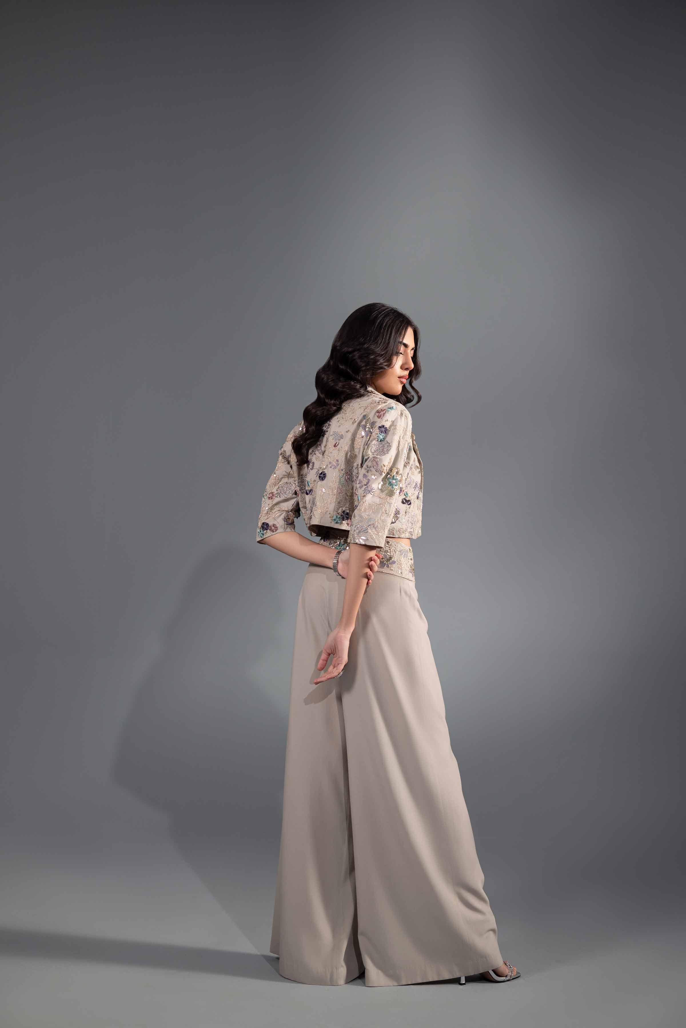 3 Piece - Embroidered Suit - KFW24-48 - Image 3