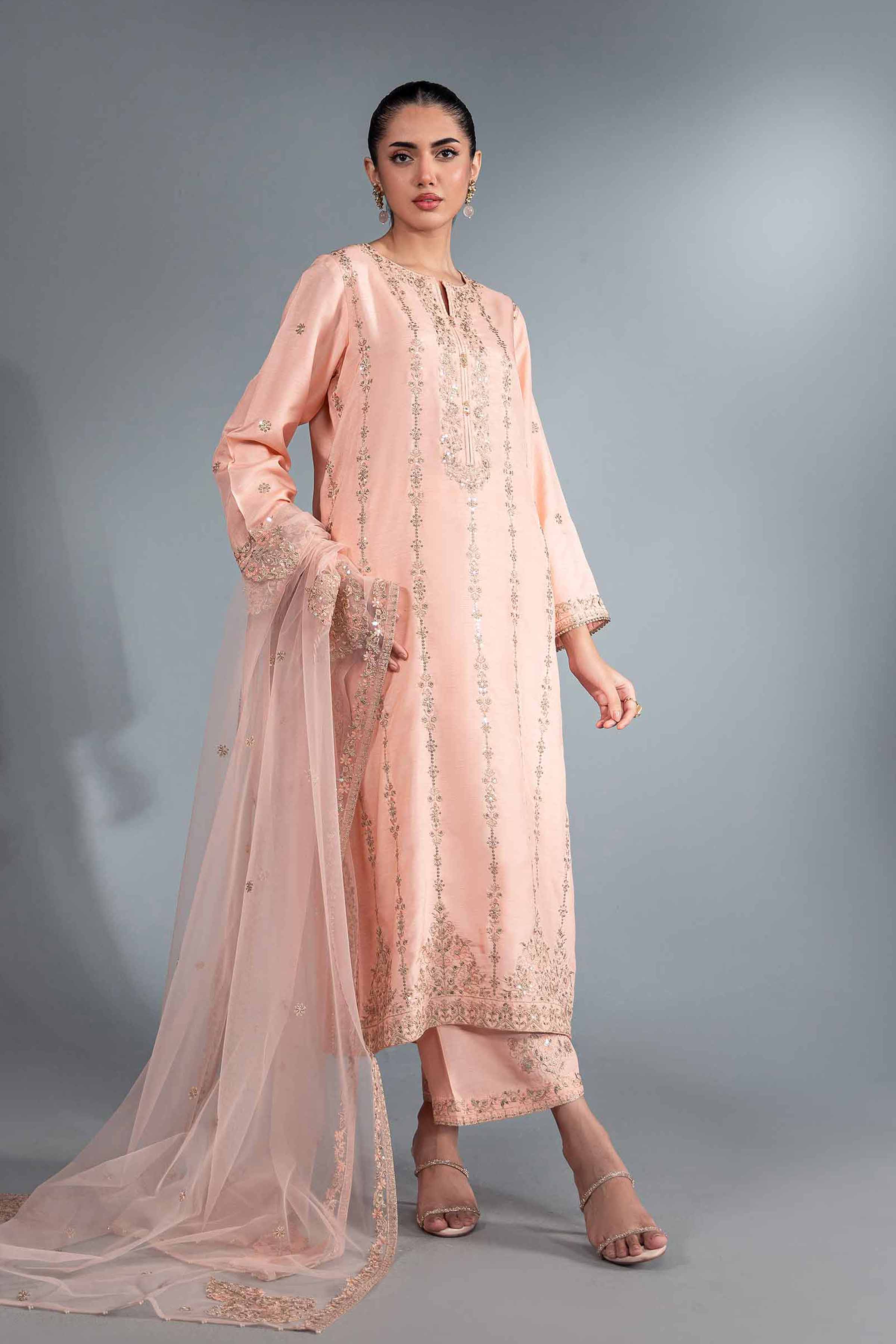 3 Piece - Embroidered Suit - KFW24-49