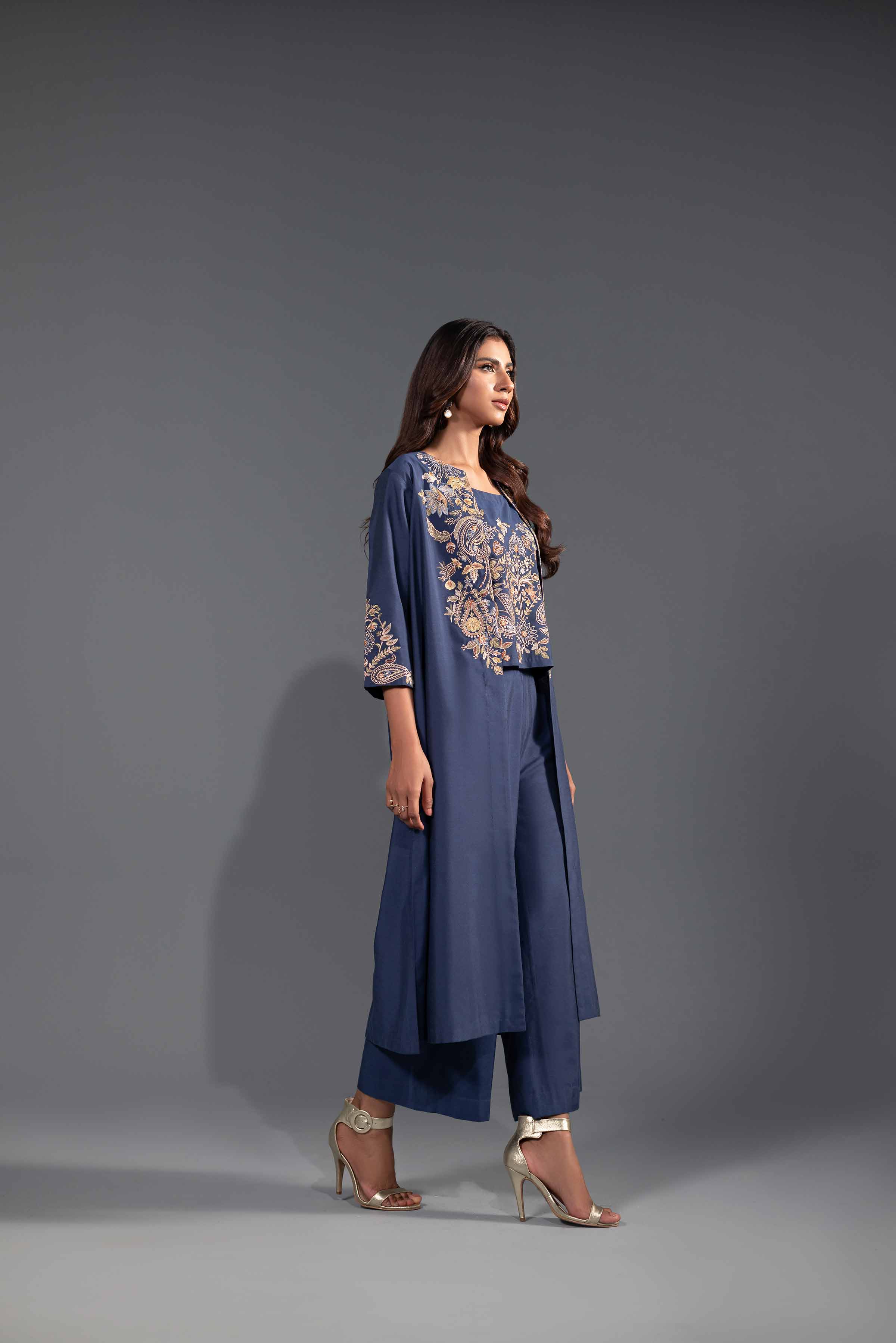3 Piece - Embroidered Suit - KFW24-50 - Image 6