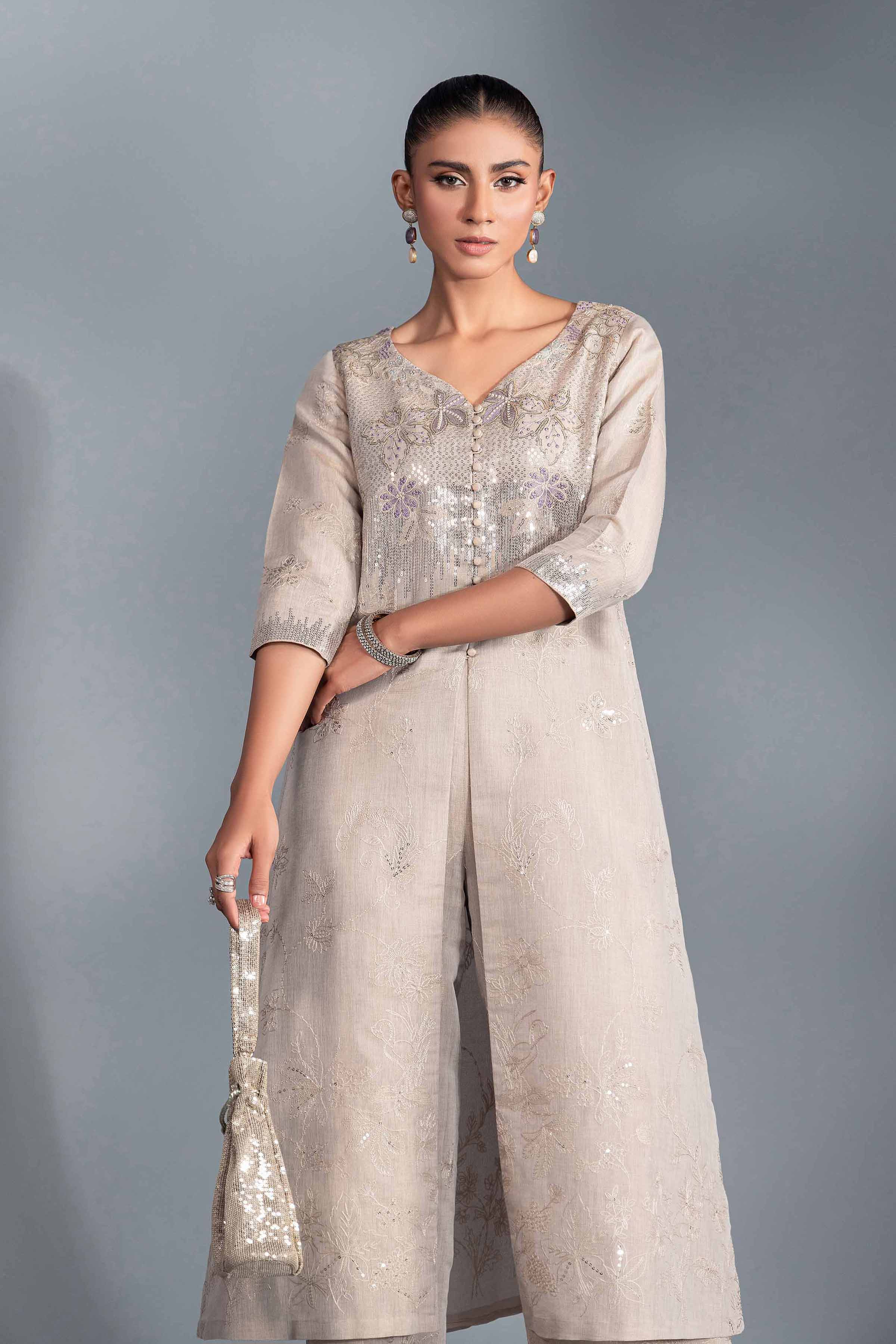 2 Piece - Embroidered Suit - KFW24-54 - Image 2