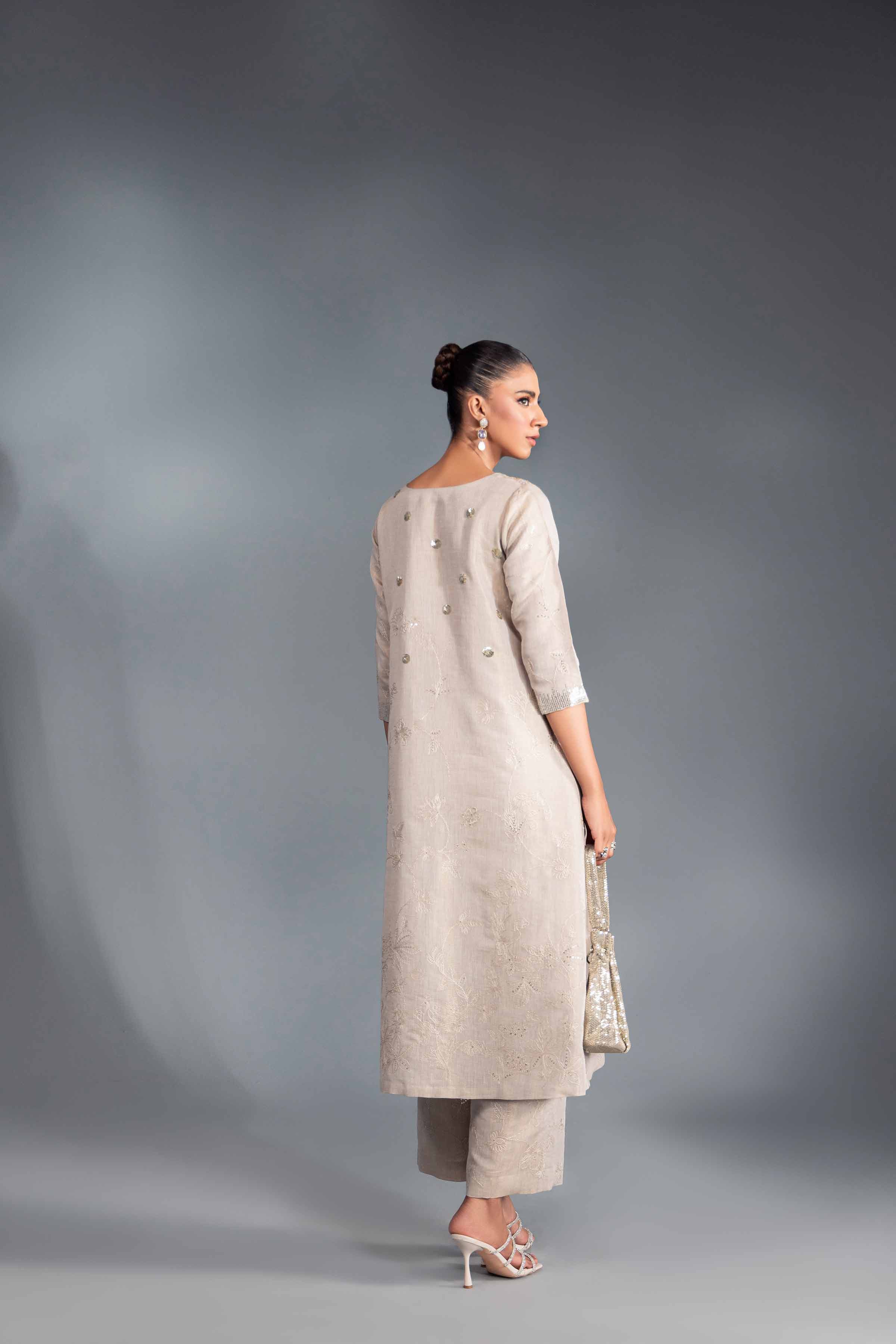 2 Piece - Embroidered Suit - KFW24-54 - Image 3