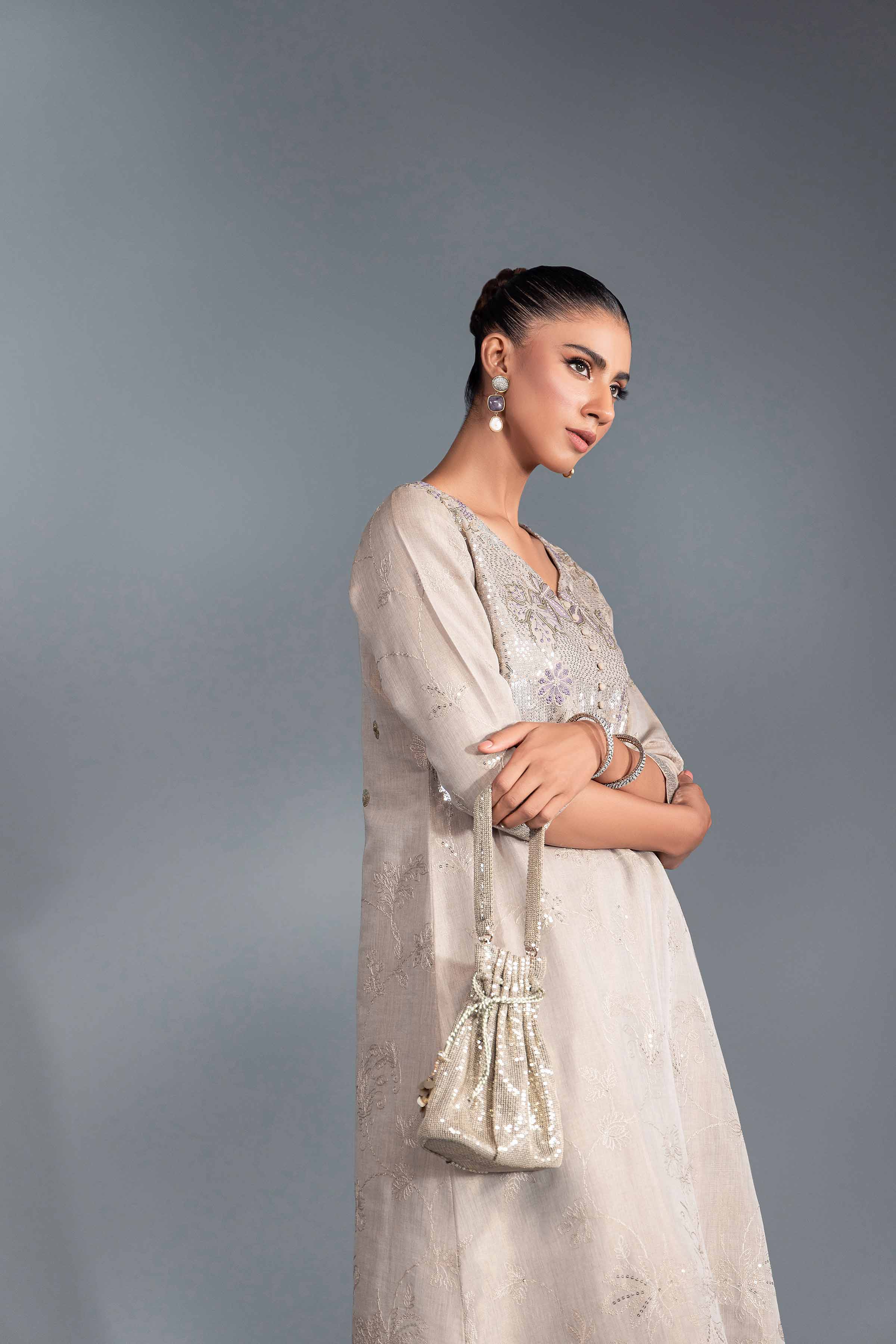 2 Piece - Embroidered Suit - KFW24-54 - Image 5