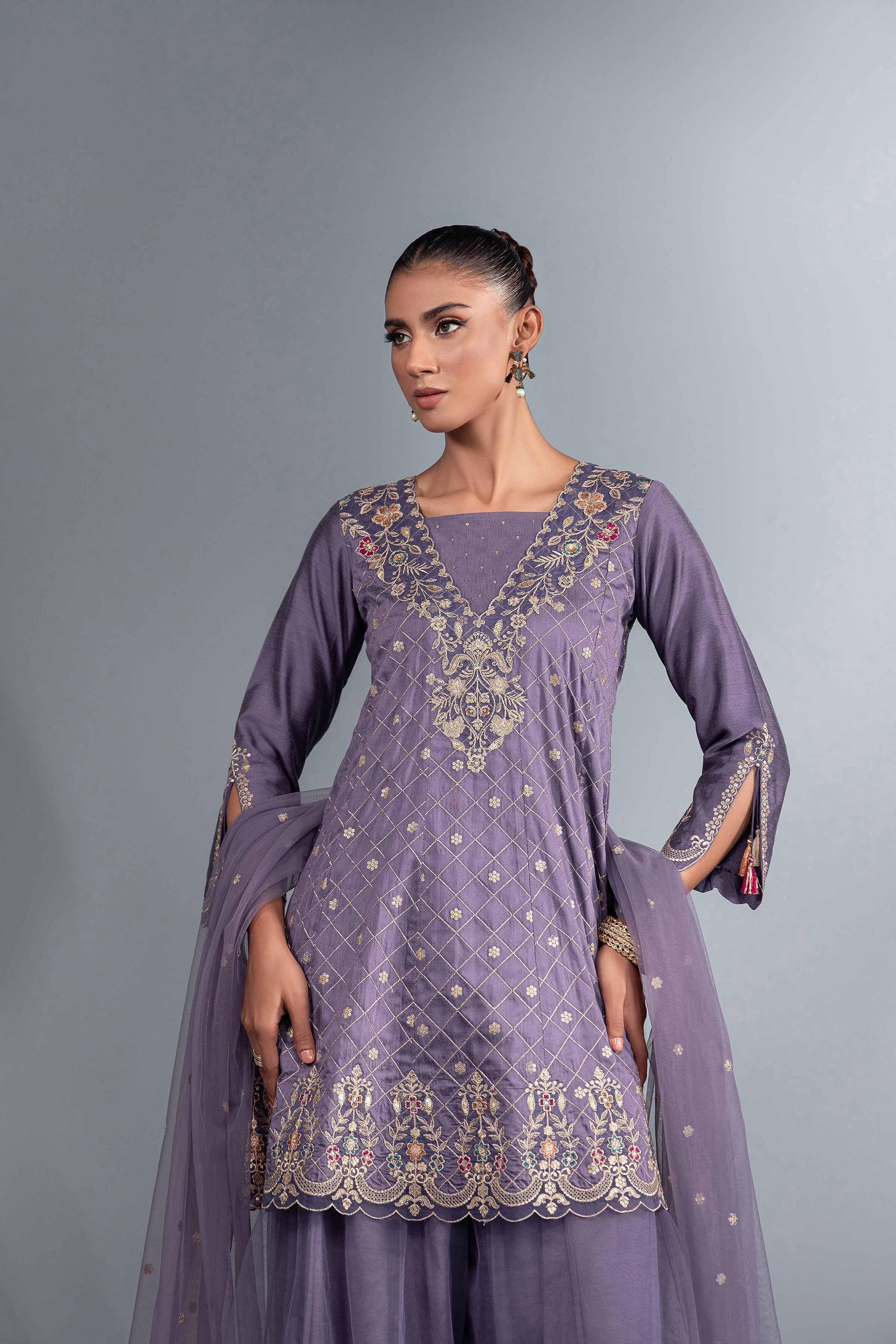 3 Piece - Embroidered Suit - KFW24-55 - Image 7