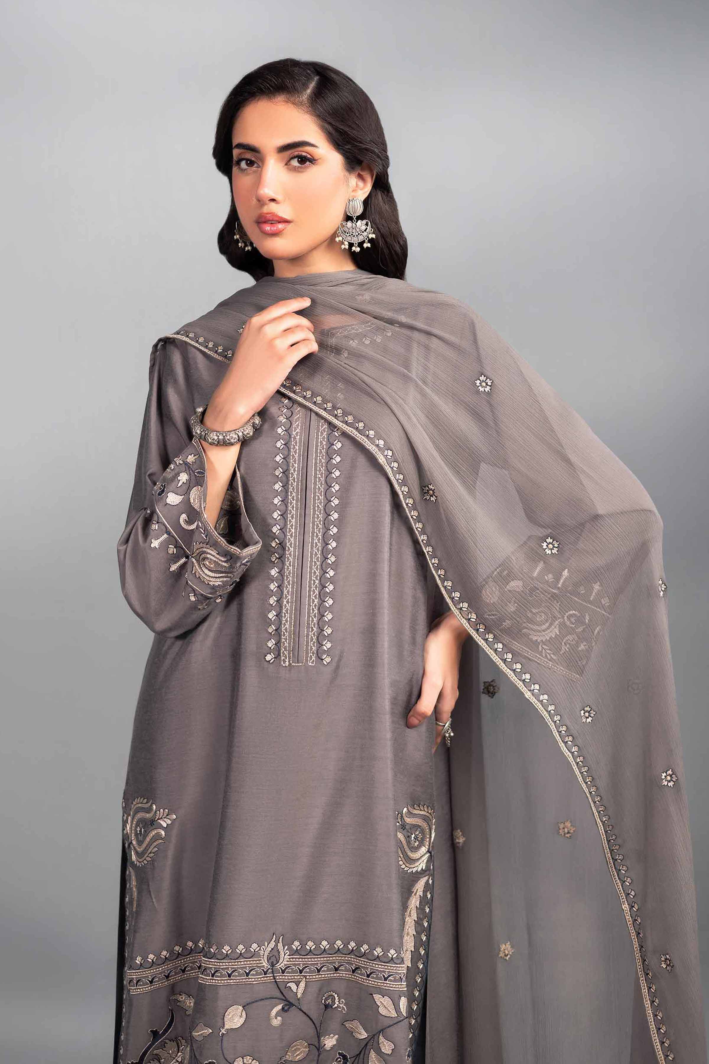 3 Piece - Embroidered Suit - KFW24-60 - Image 2