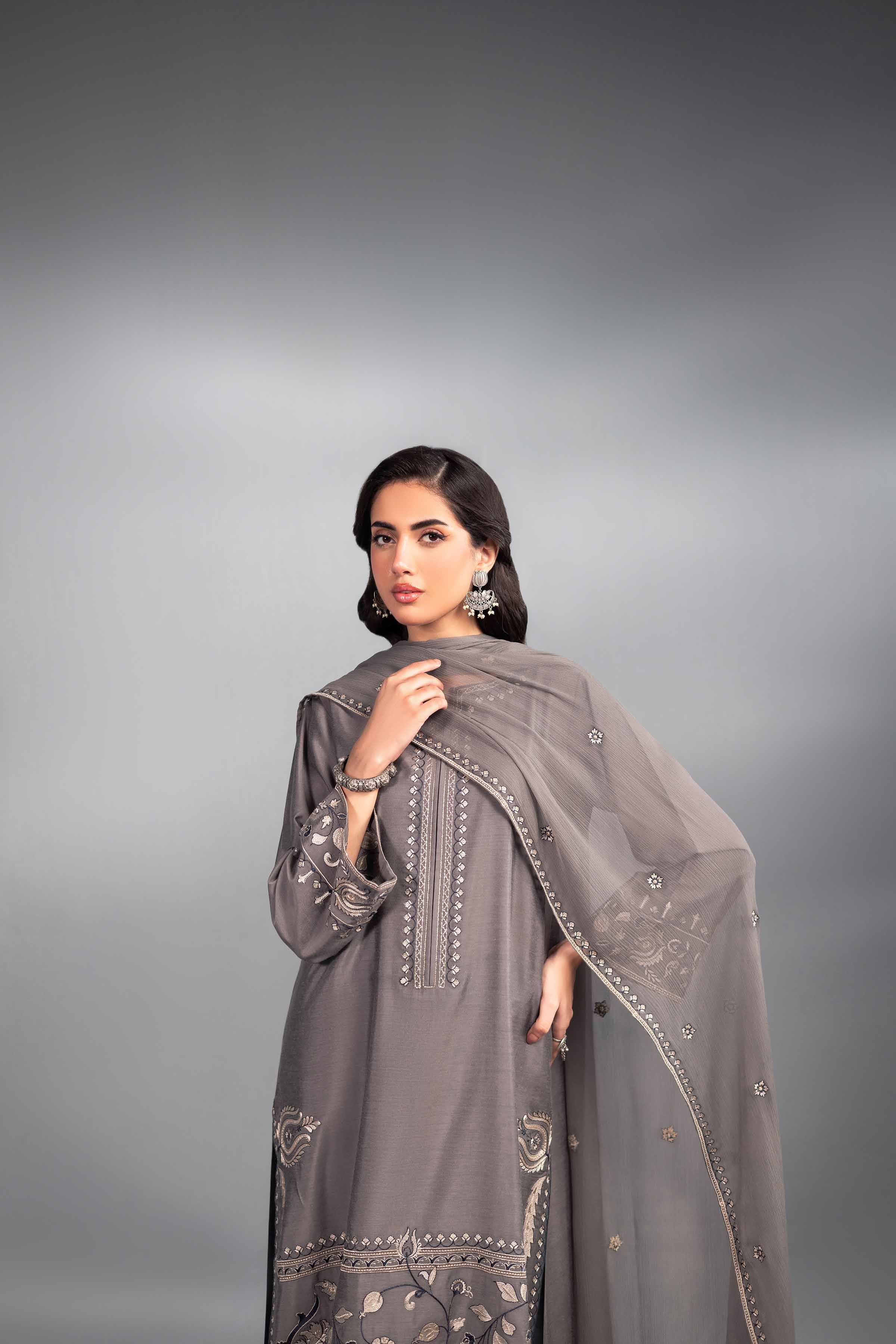 3 Piece - Embroidered Suit - KFW24-60 - Image 6