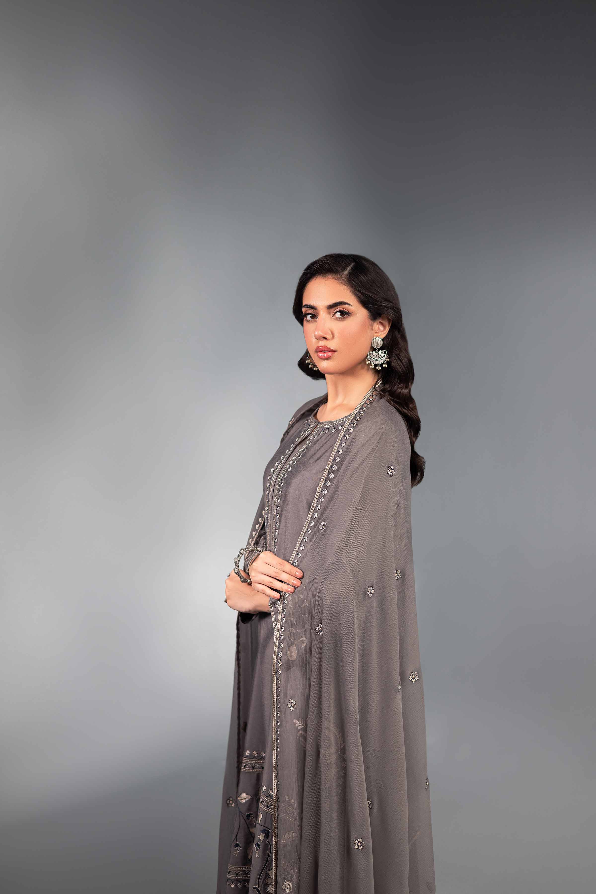 3 Piece - Embroidered Suit - KFW24-60 - Image 7