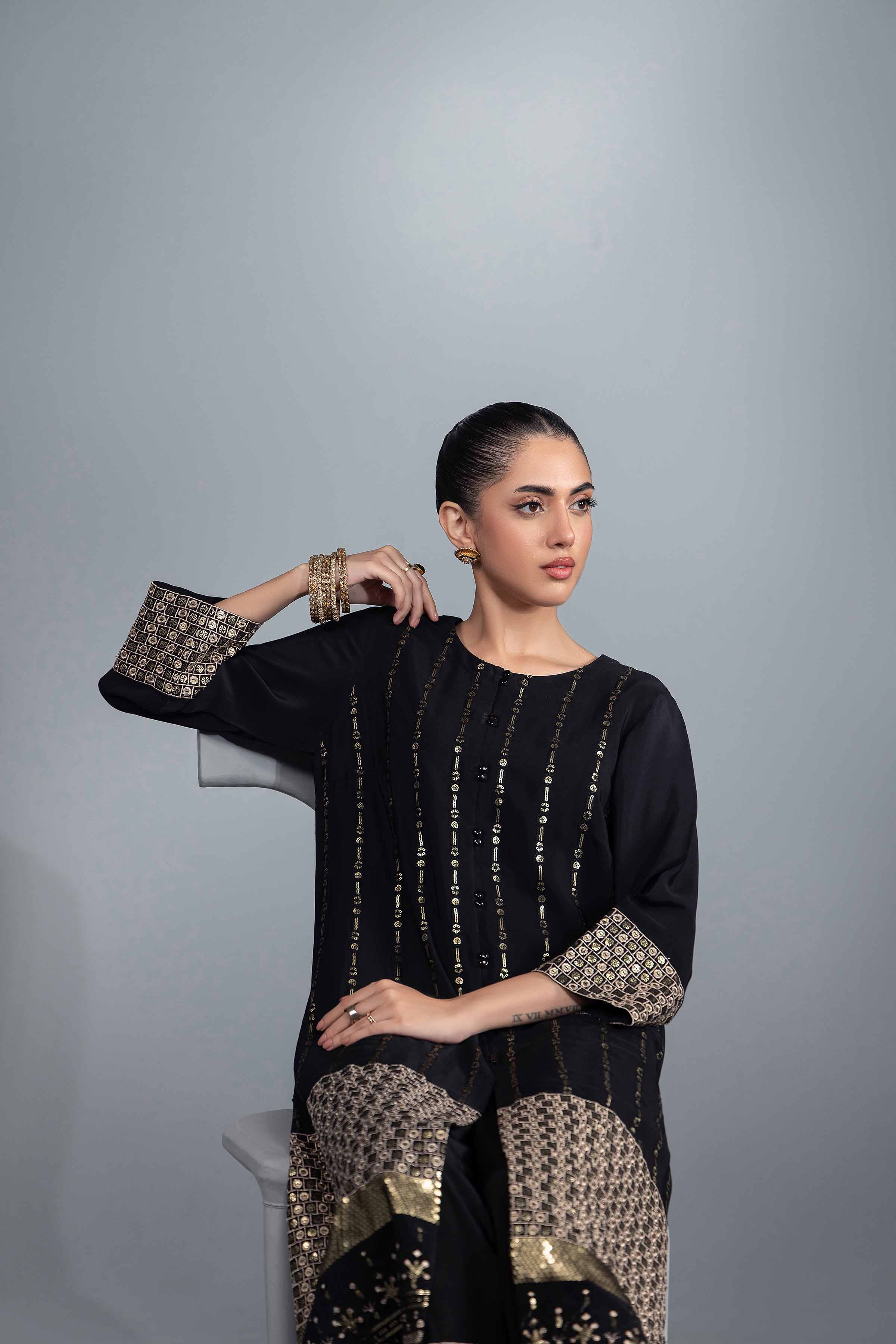 2 Piece - Embroidered Suit - KFW24-62 - Image 2