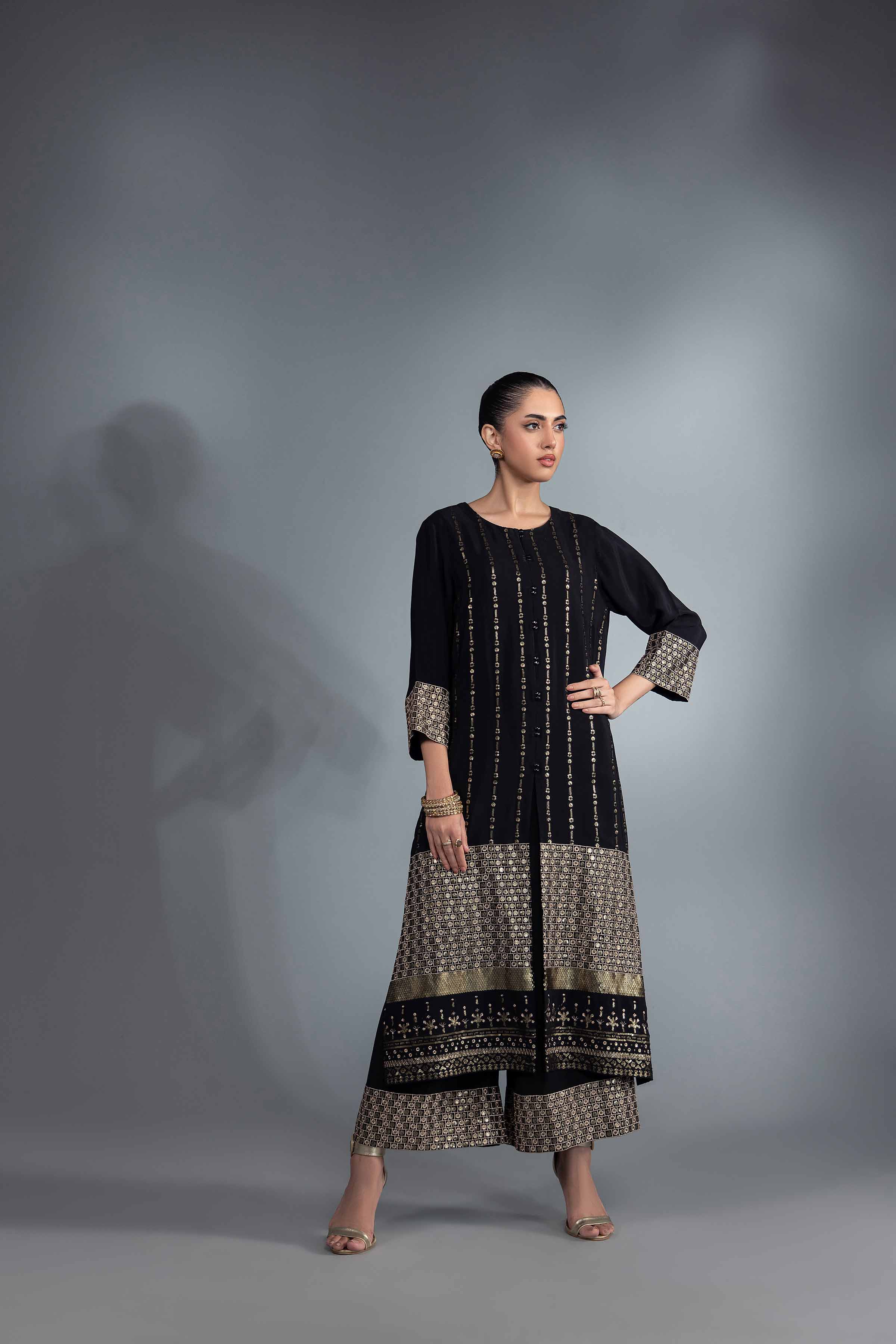 2 Piece - Embroidered Suit - KFW24-62 - Image 4