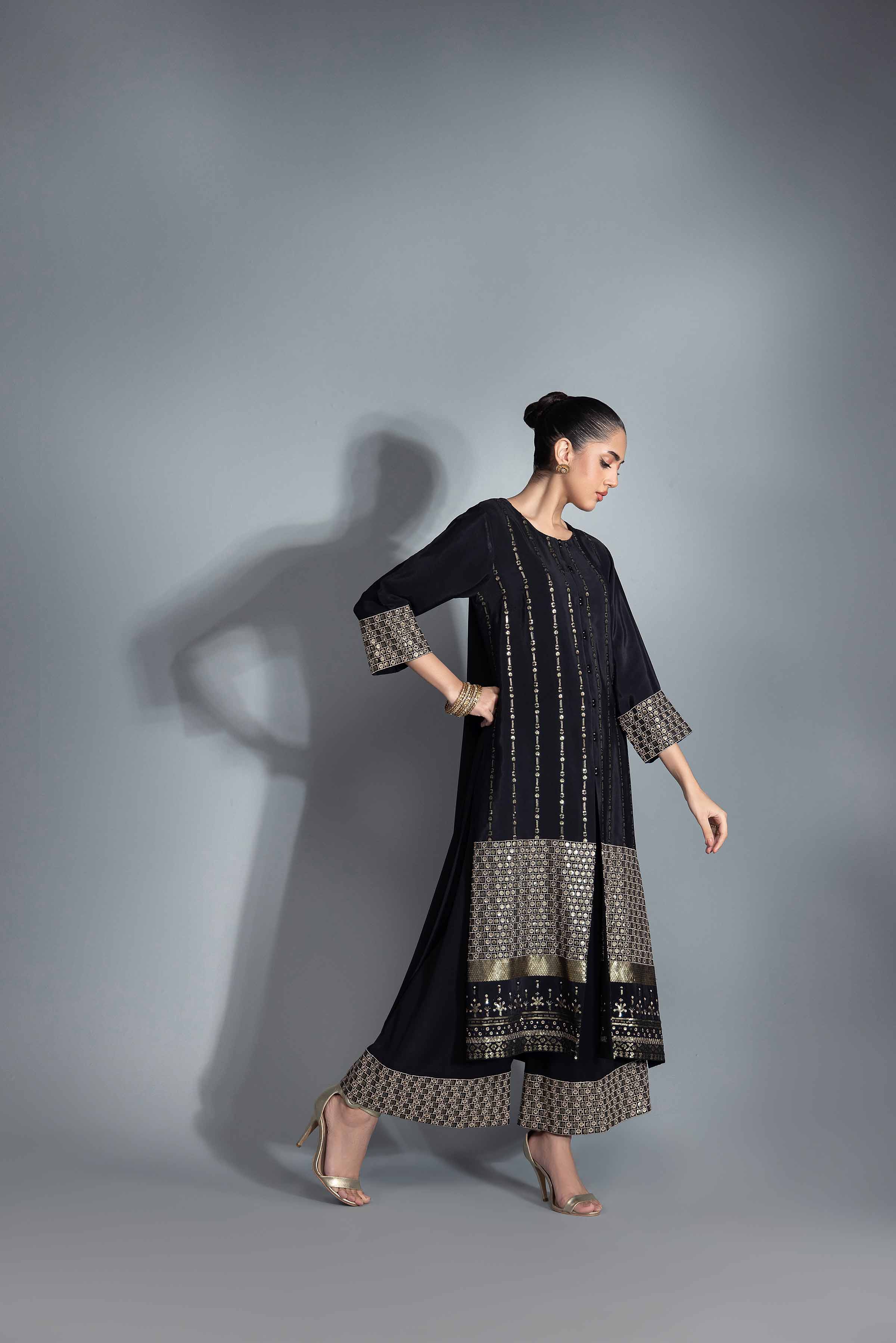 2 Piece - Embroidered Suit - KFW24-62 - Image 5