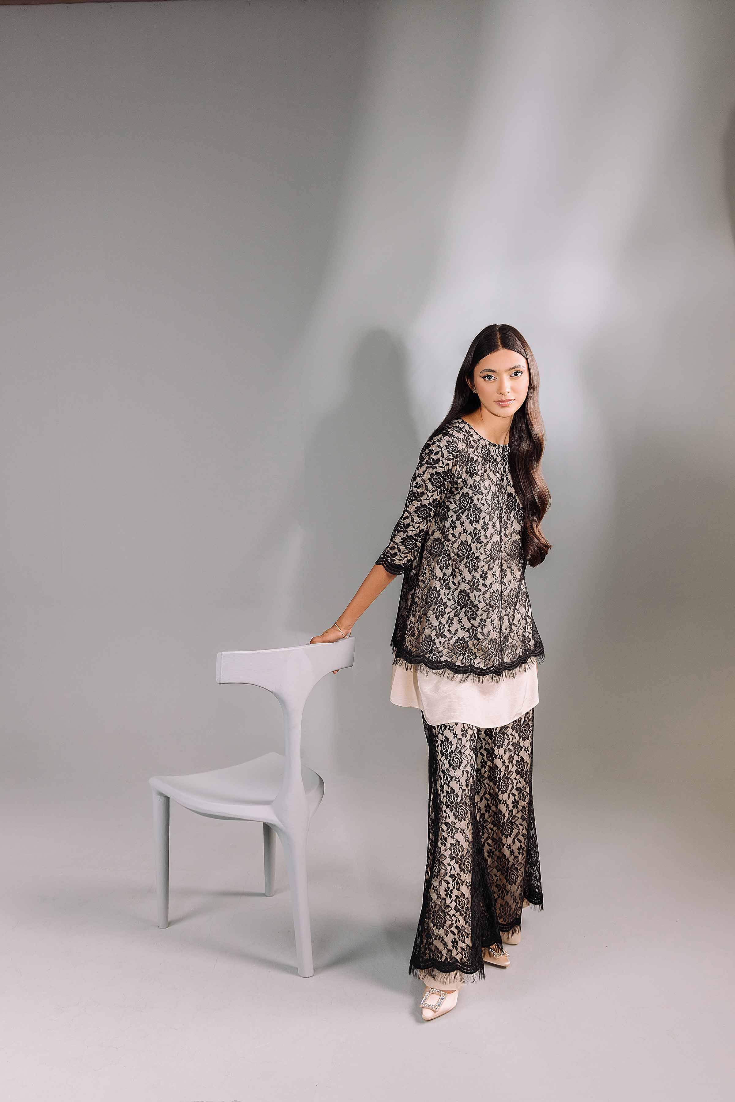 2 Piece - Embroidered Suit - KFW24-71 - Image 6