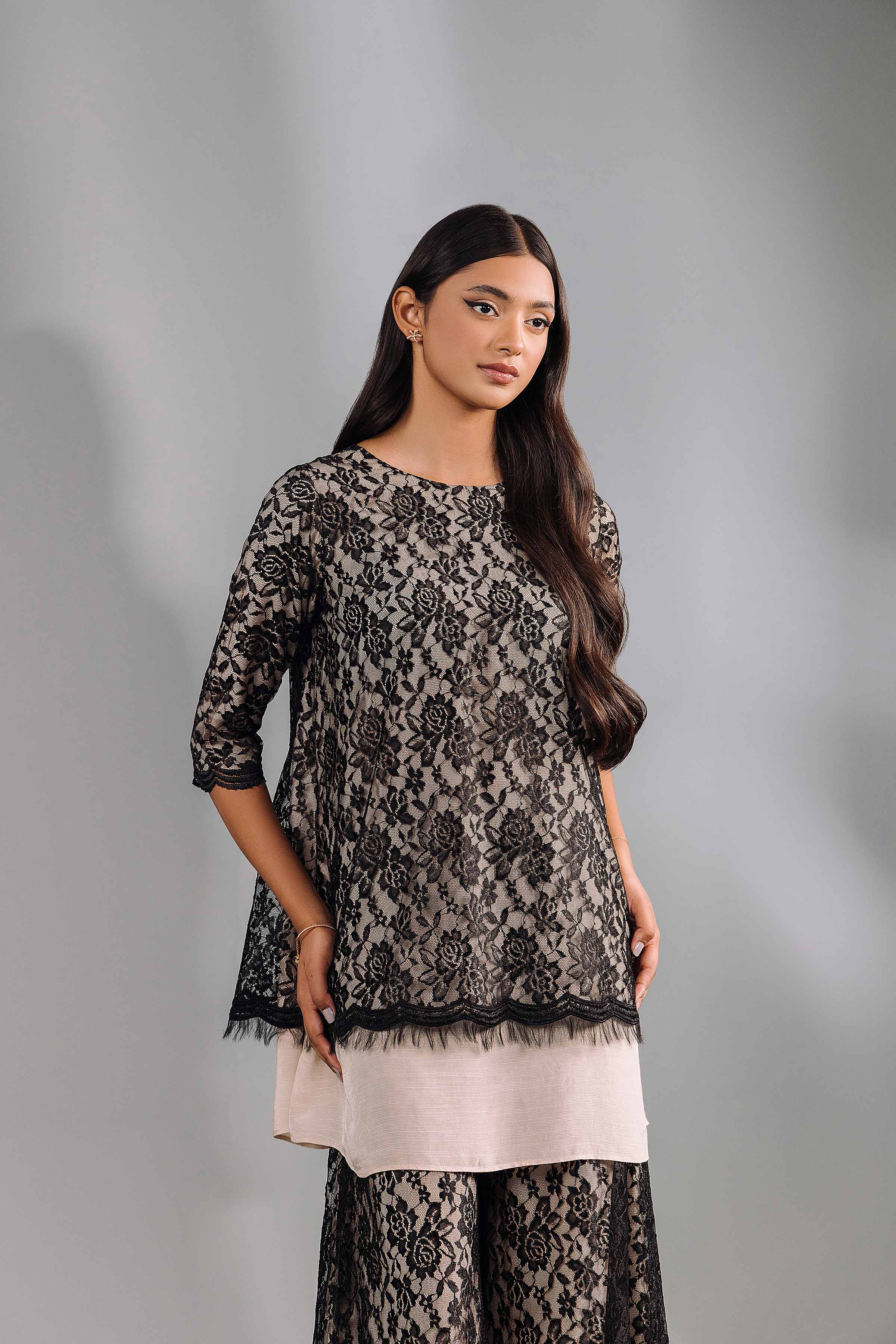 2 Piece - Embroidered Suit - KFW24-71 - Image 7