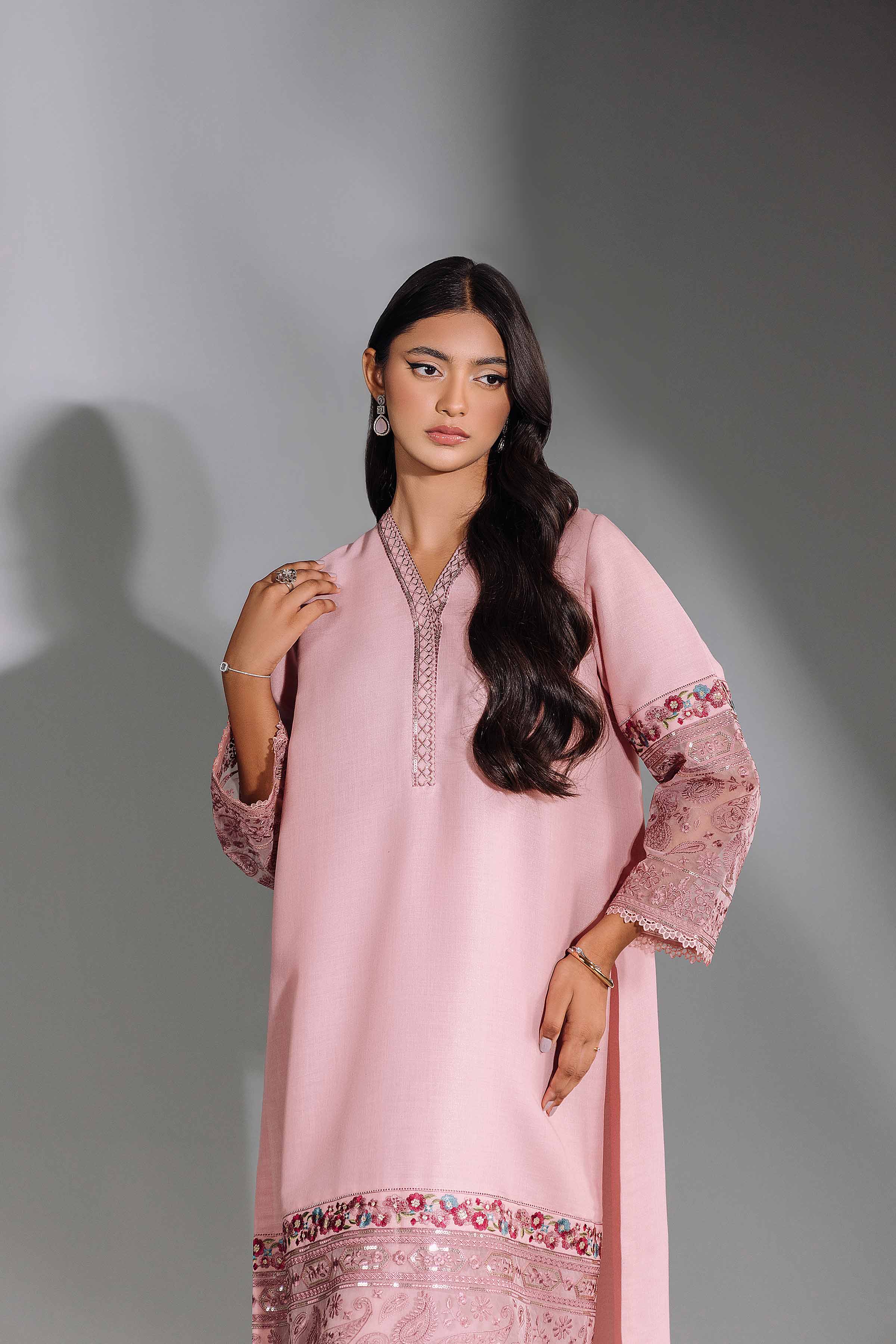 2 Piece - Embroidered Suit - KFW24-73 - Image 4