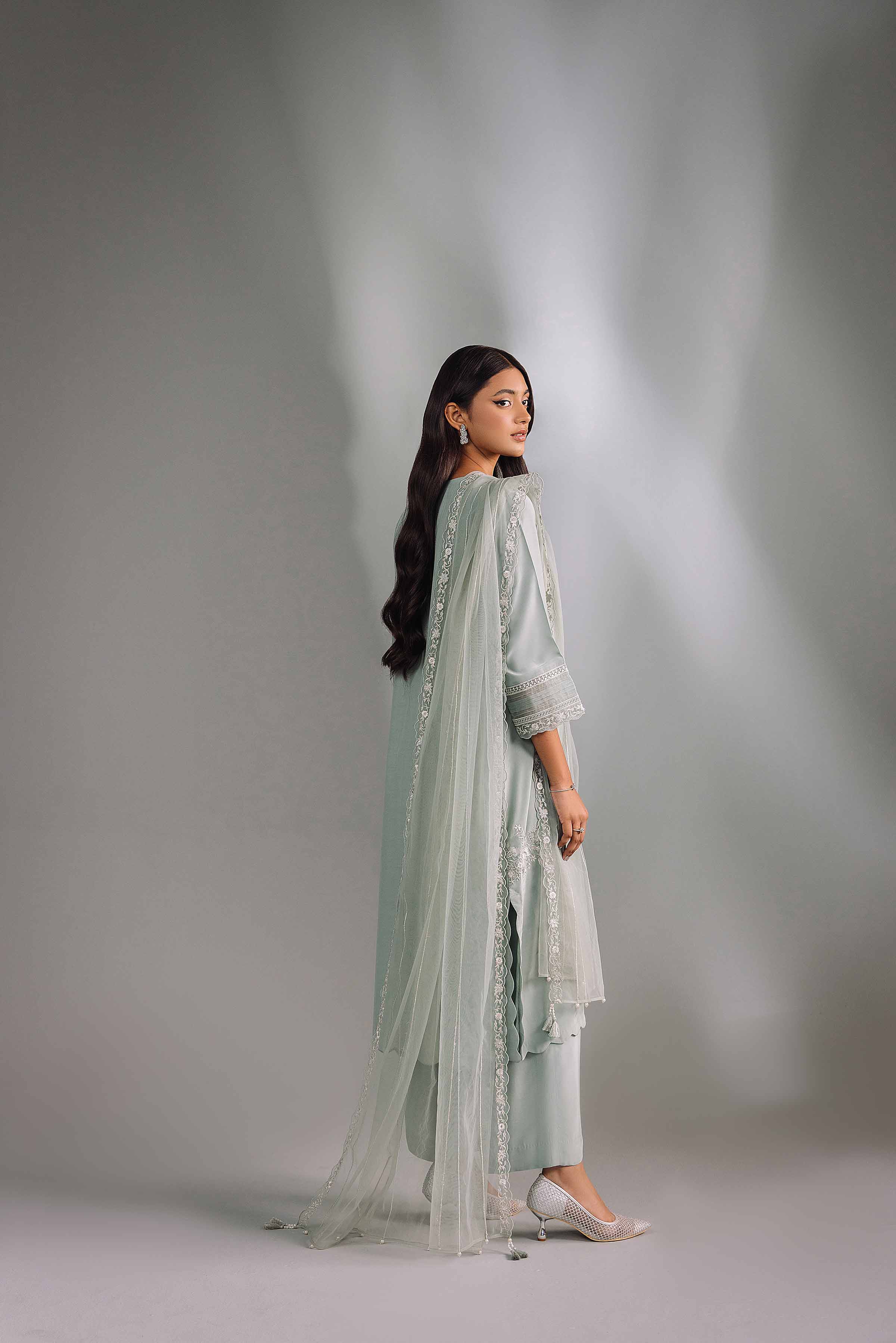 3 Piece - Embroidered Suit - KFW24-80 - Image 3