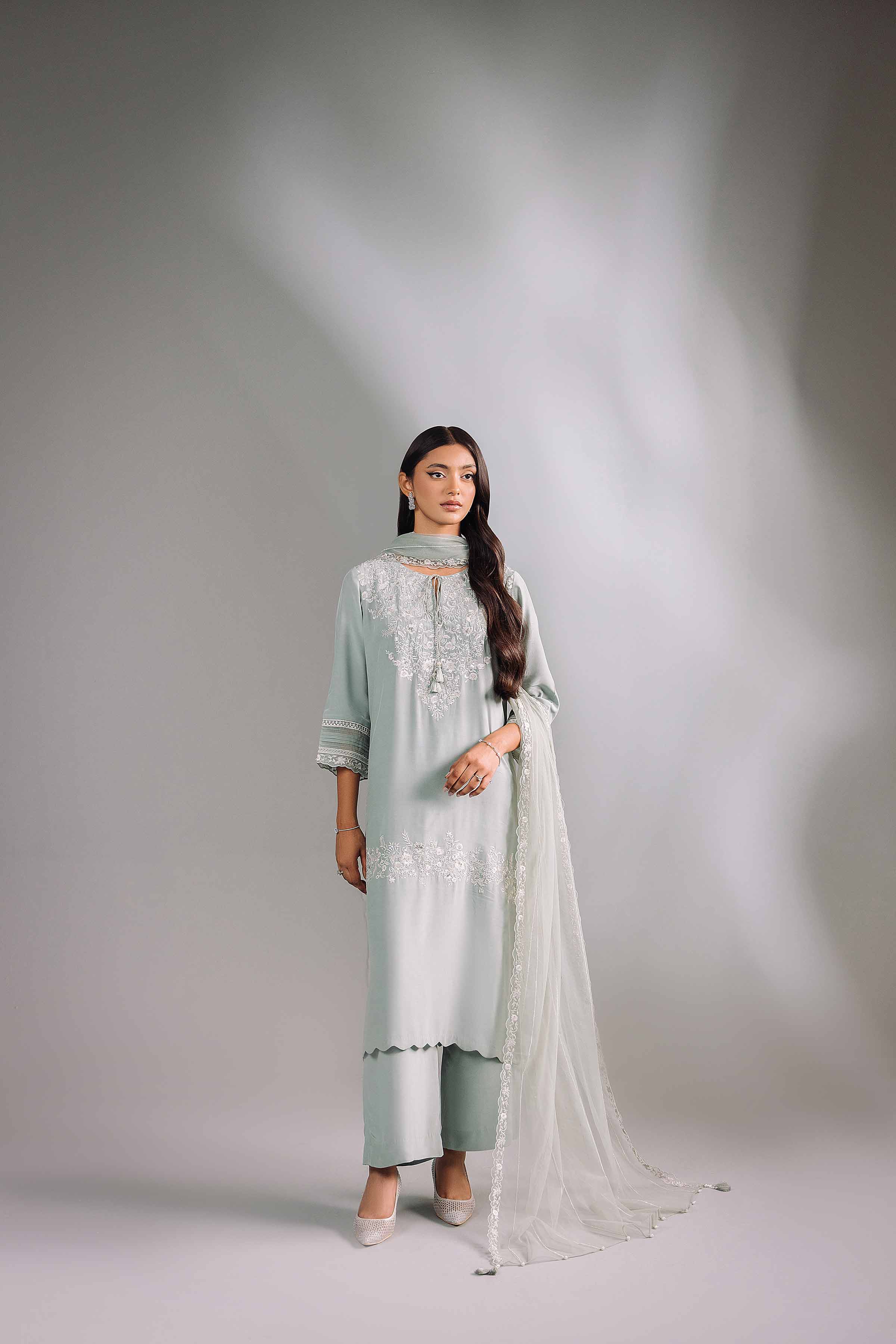 3 Piece - Embroidered Suit - KFW24-80 - Image 4