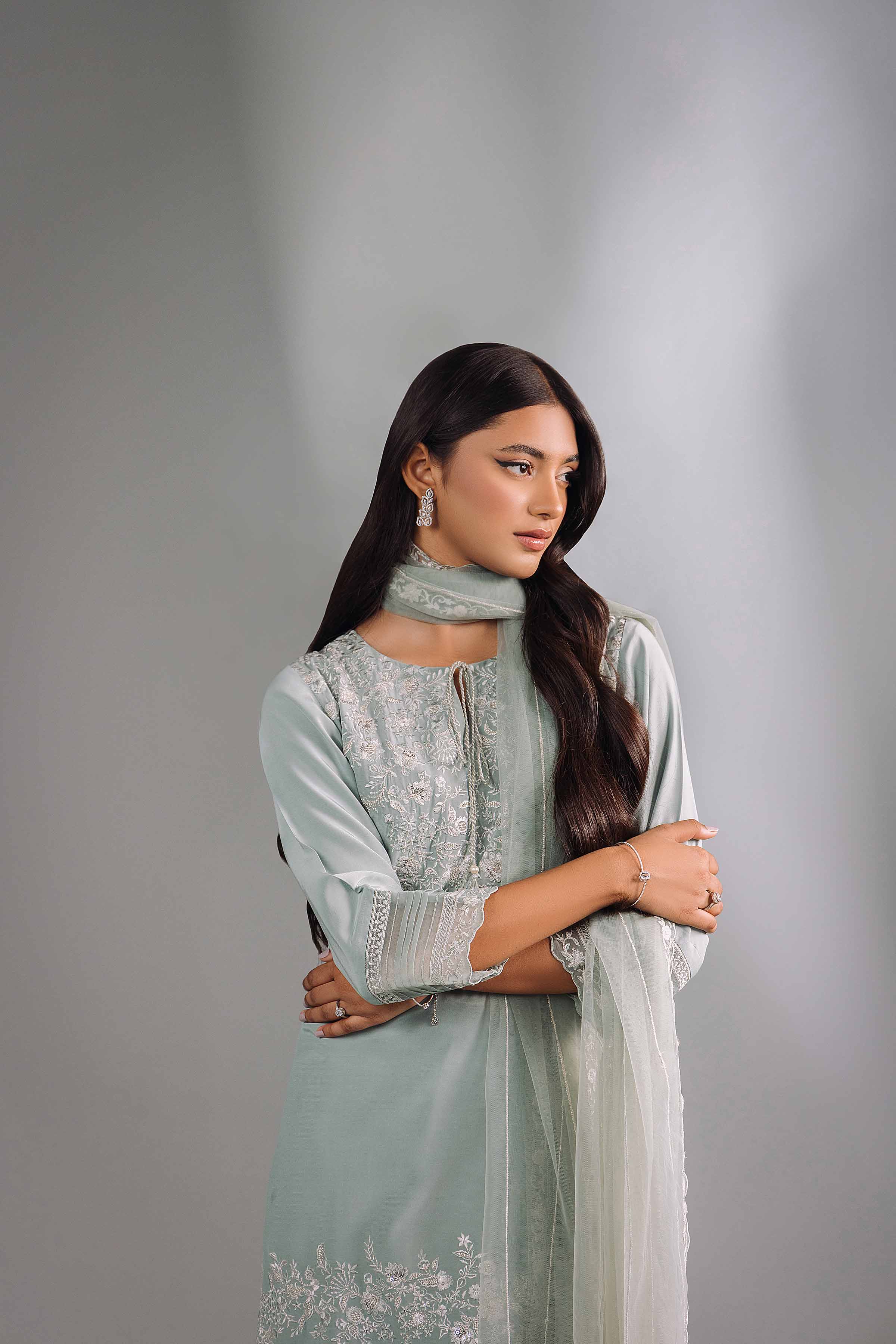 3 Piece - Embroidered Suit - KFW24-80 - Image 6