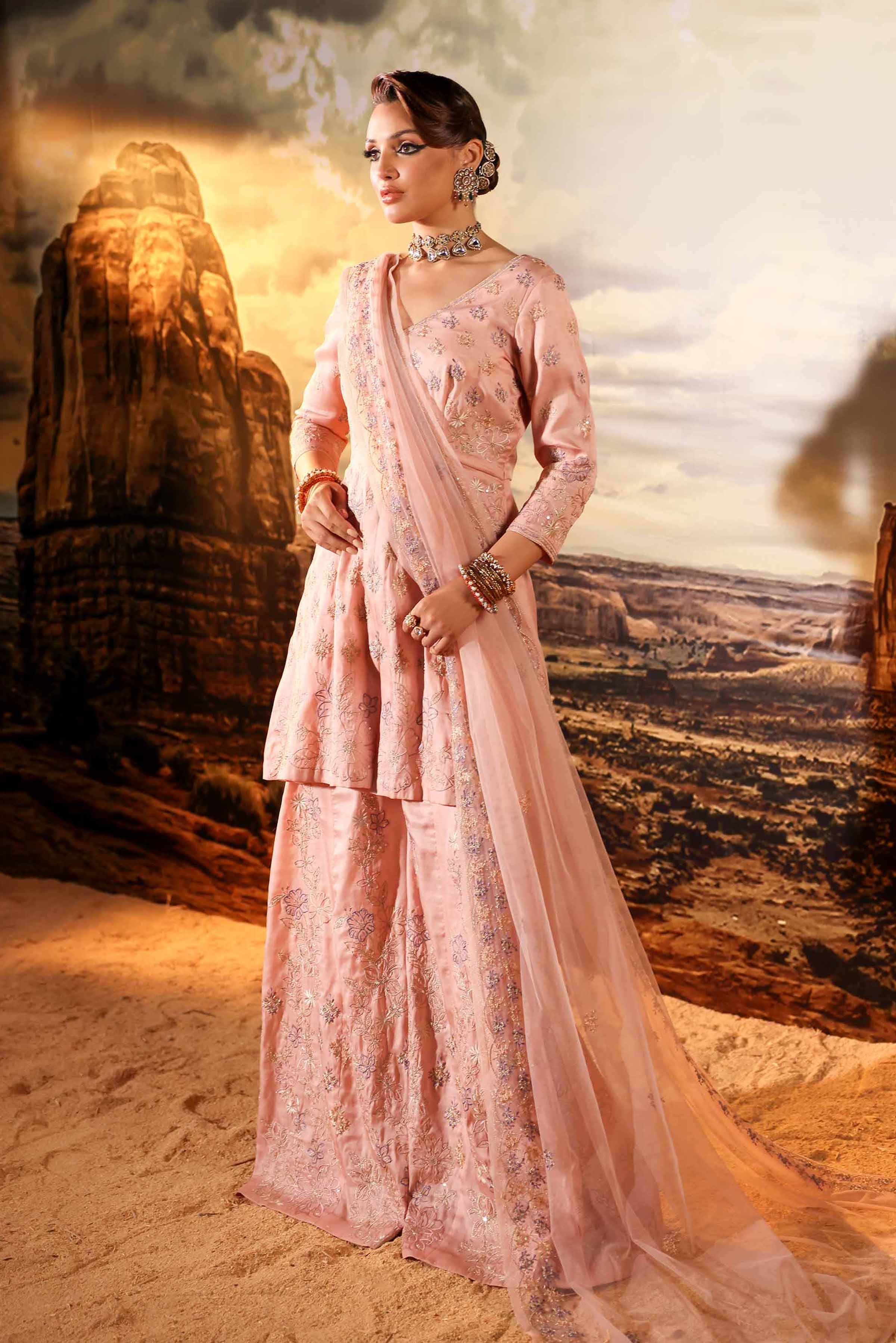 3 Piece - Embroidered Suit - KFW24-87 - Image 3