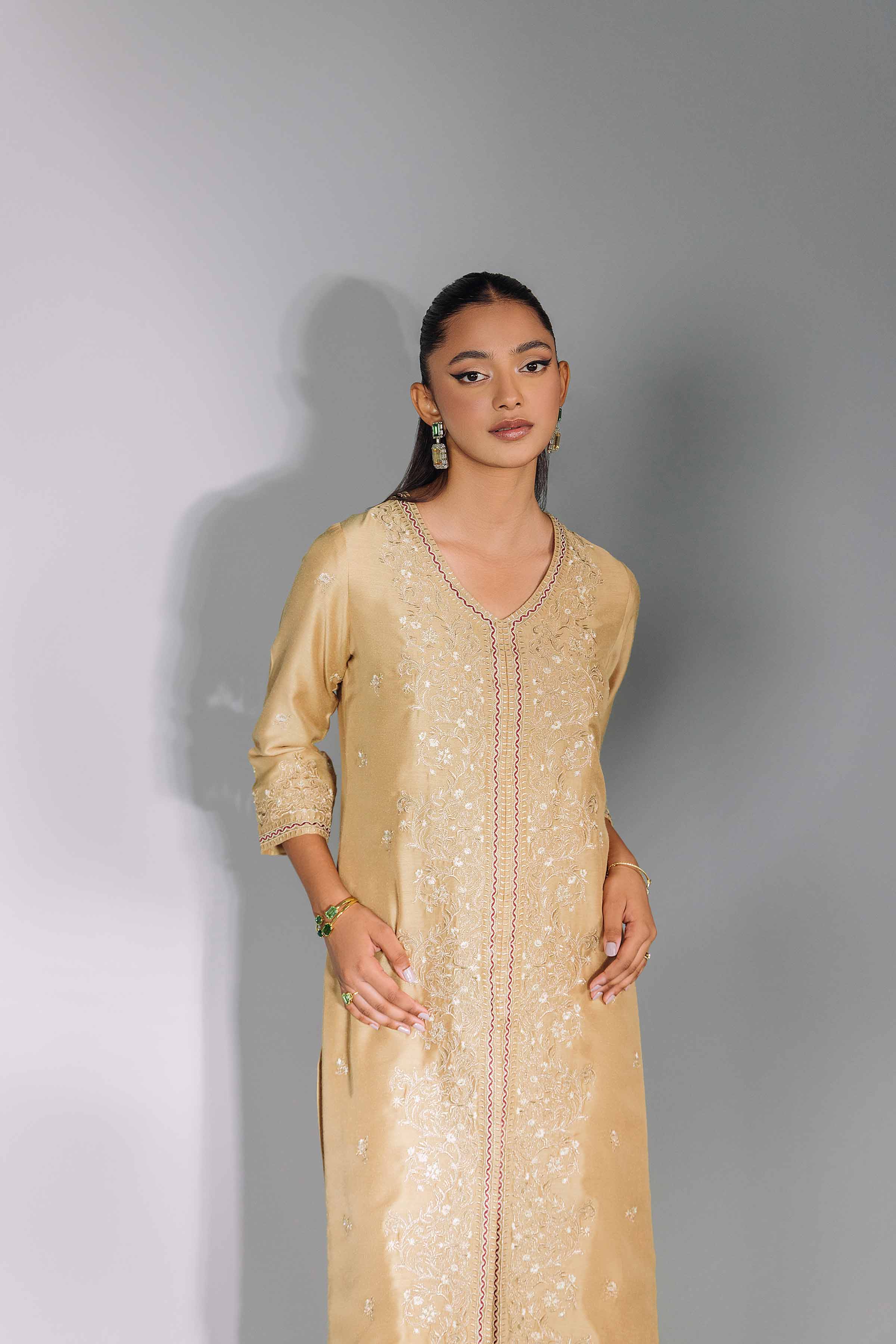 2 Piece - Embroidered Suit - KFW24-88 - Image 7