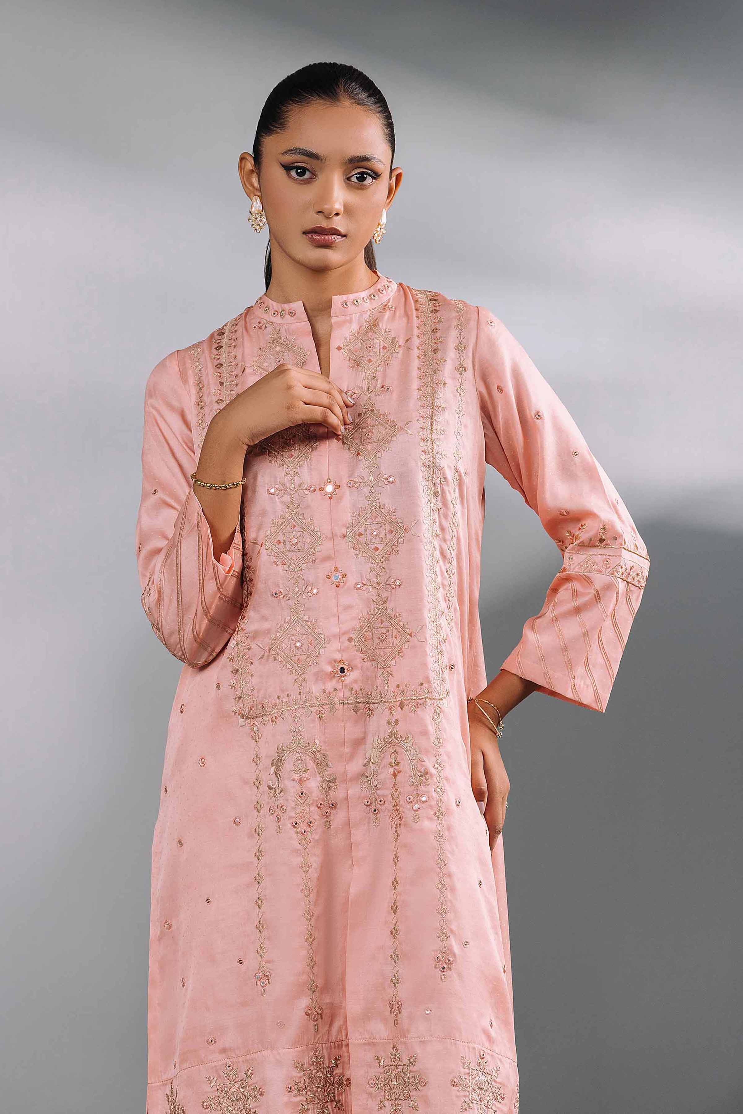 2 Piece - Embroidered Suit - KFW24-89 - Image 2