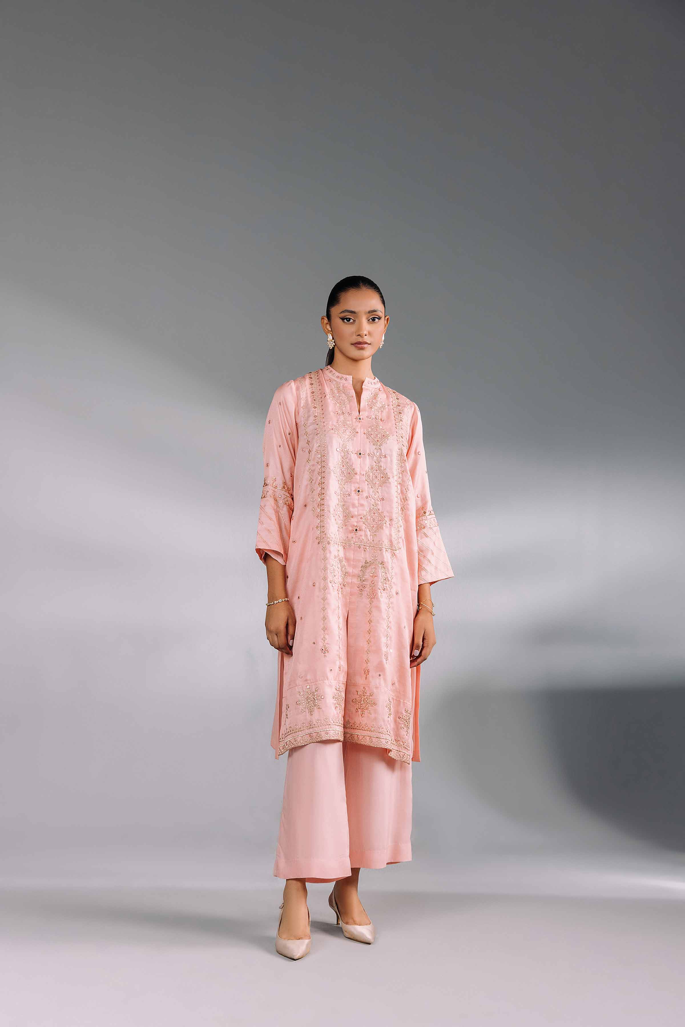 2 Piece - Embroidered Suit - KFW24-89 - Image 4