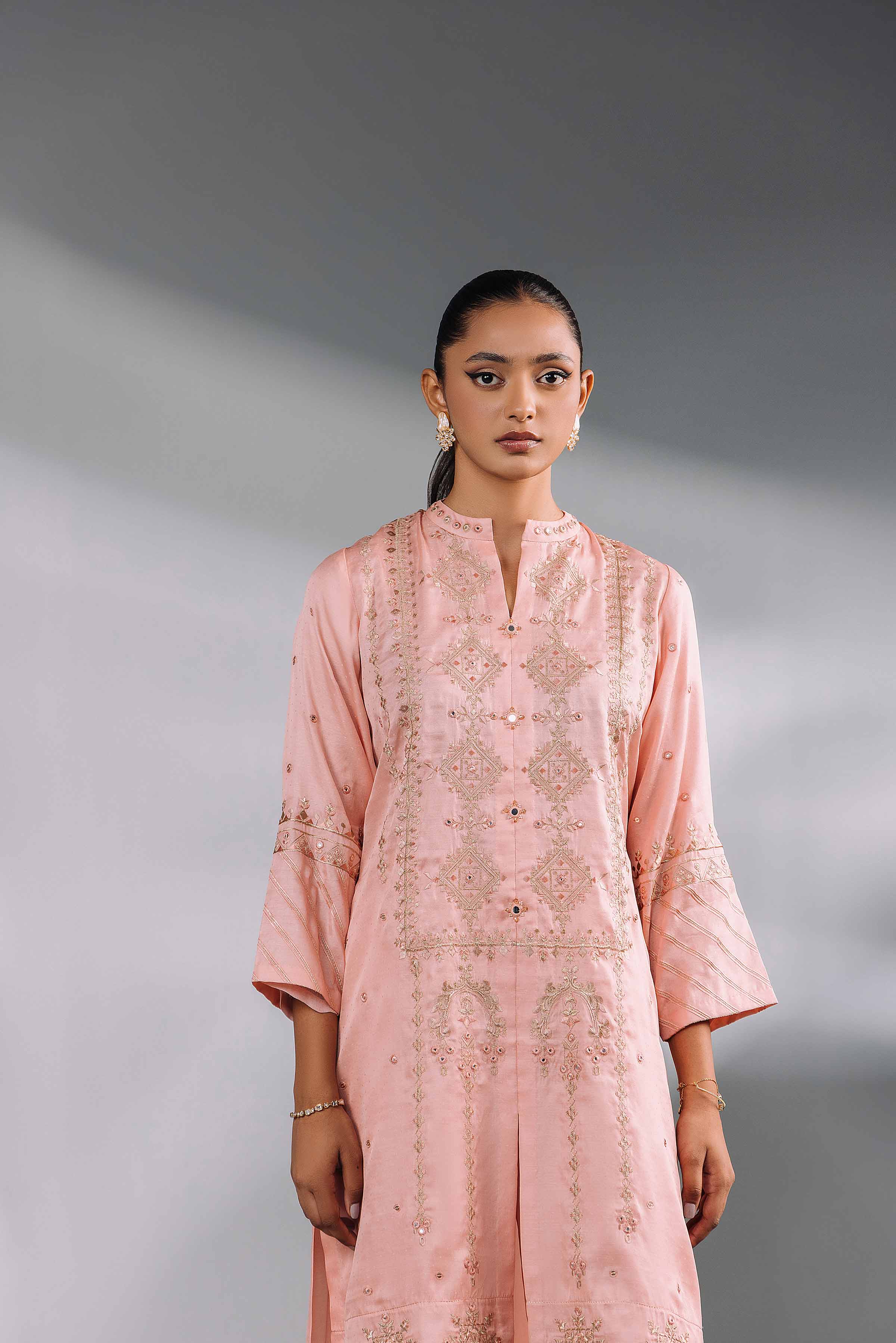 2 Piece - Embroidered Suit - KFW24-89 - Image 5
