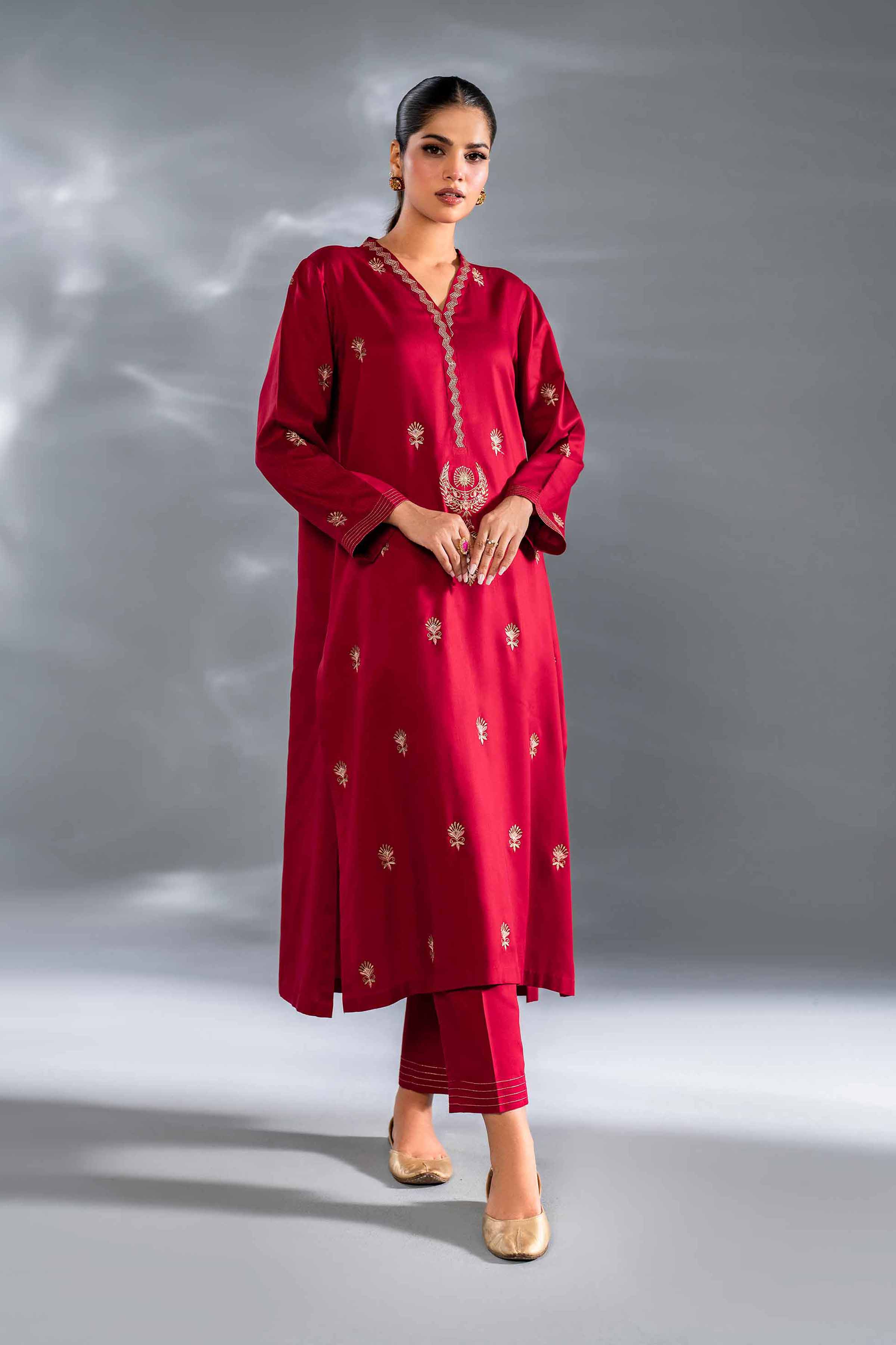2 Piece - Embroidered Suit - KFW24-93 - Image 4
