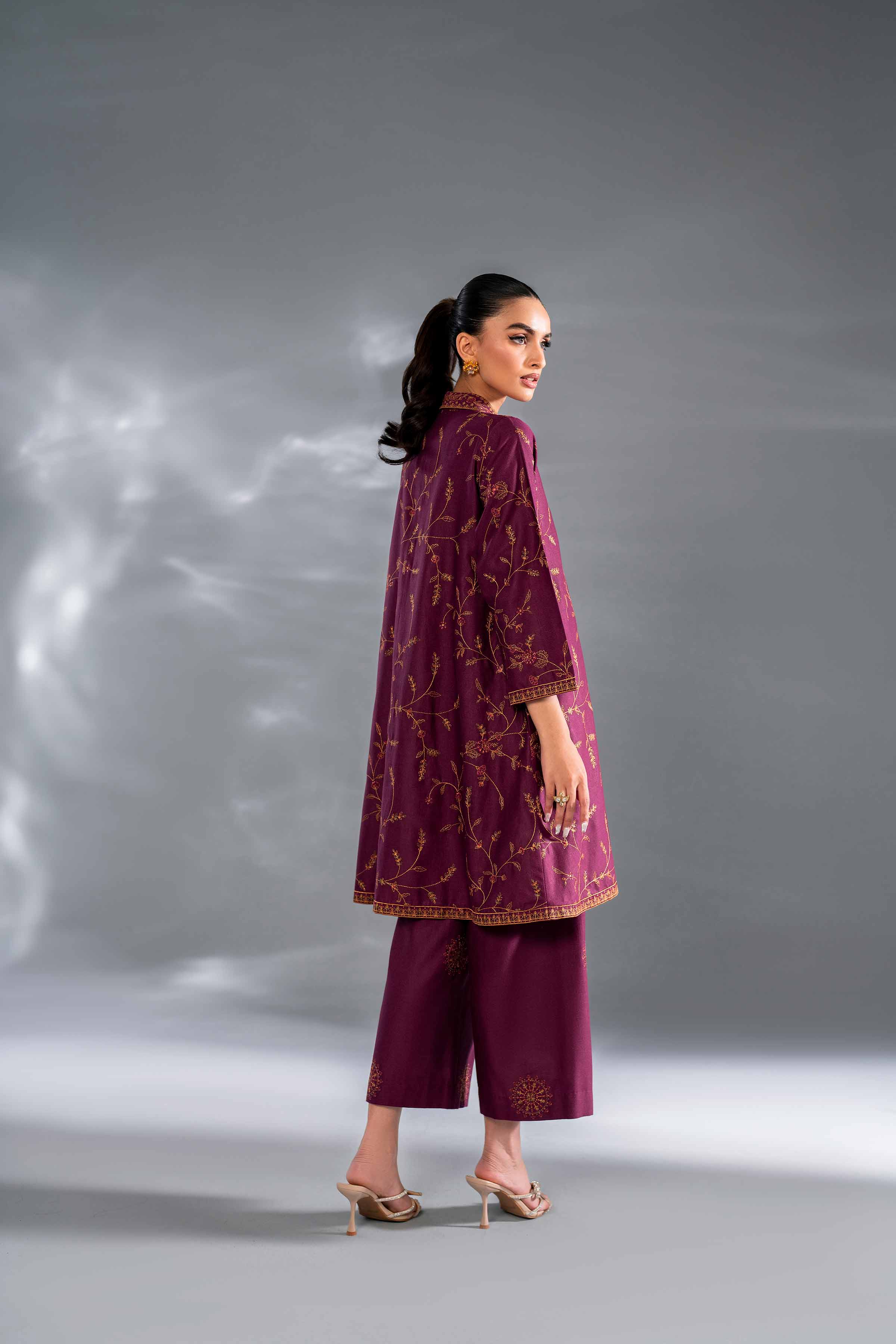 2 Piece - Embroidered Suit - KFW24-95 - Image 3