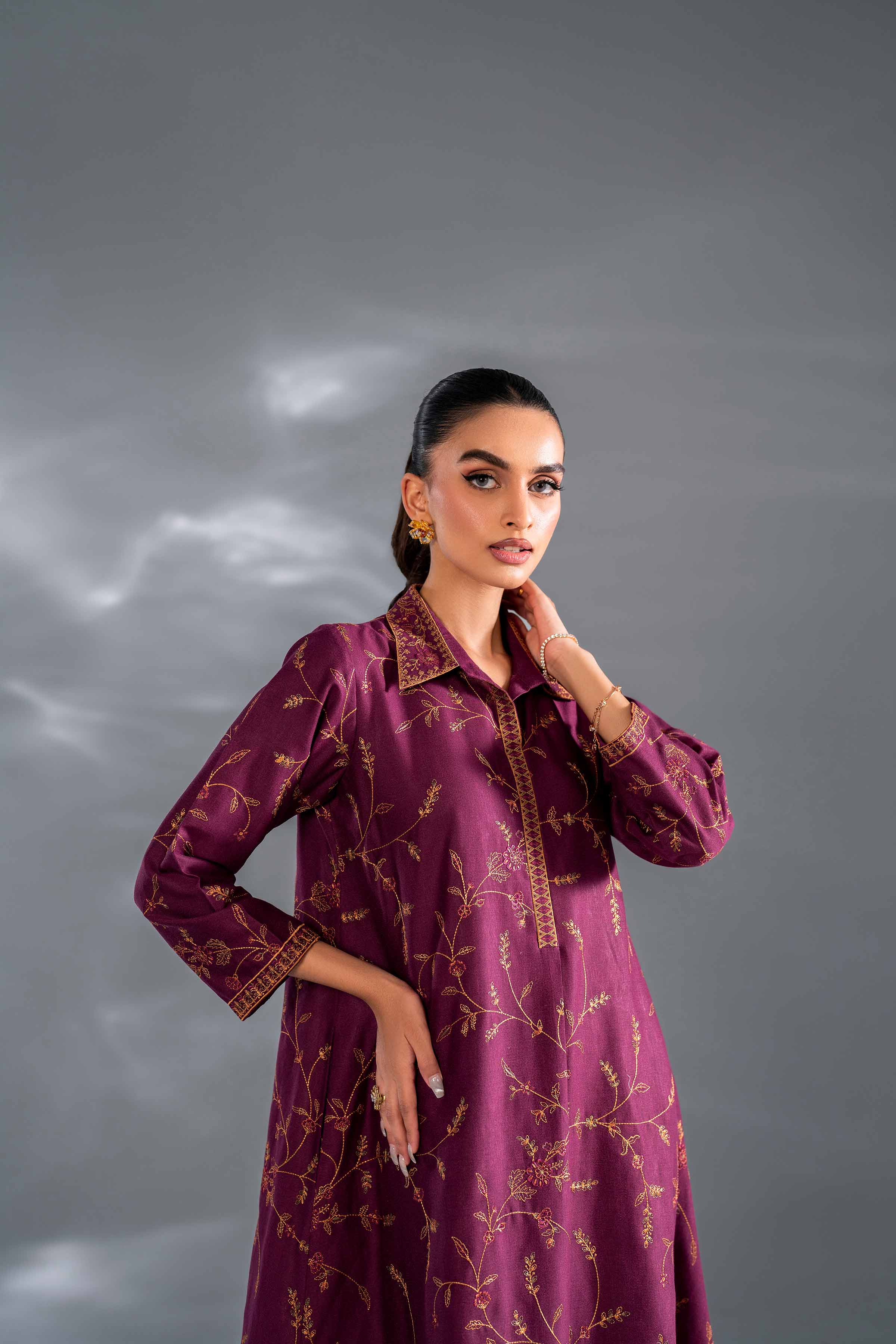 2 Piece - Embroidered Suit - KFW24-95 - Image 5