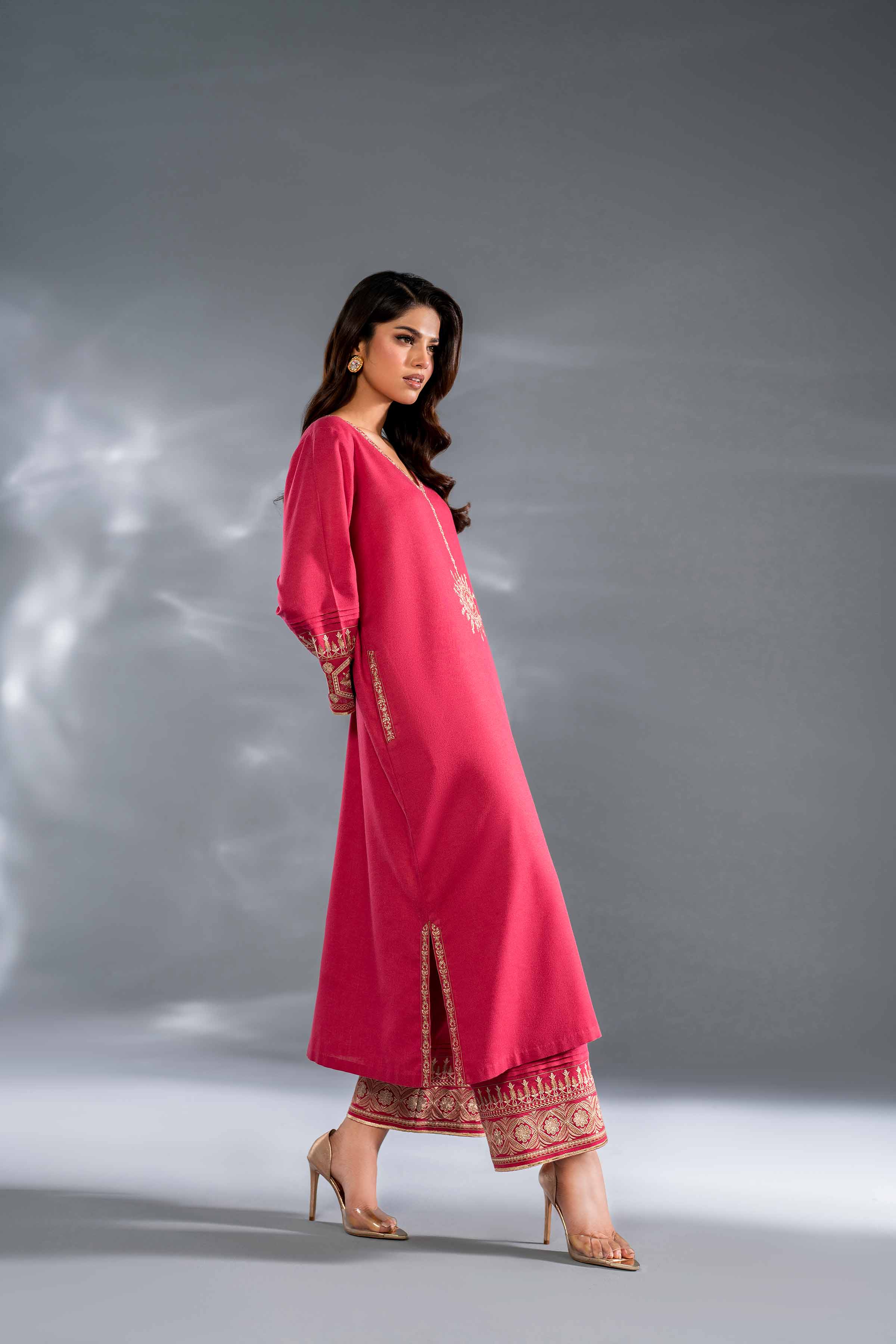 2 Piece - Embroidered Suit - KFW24-97 - Image 4