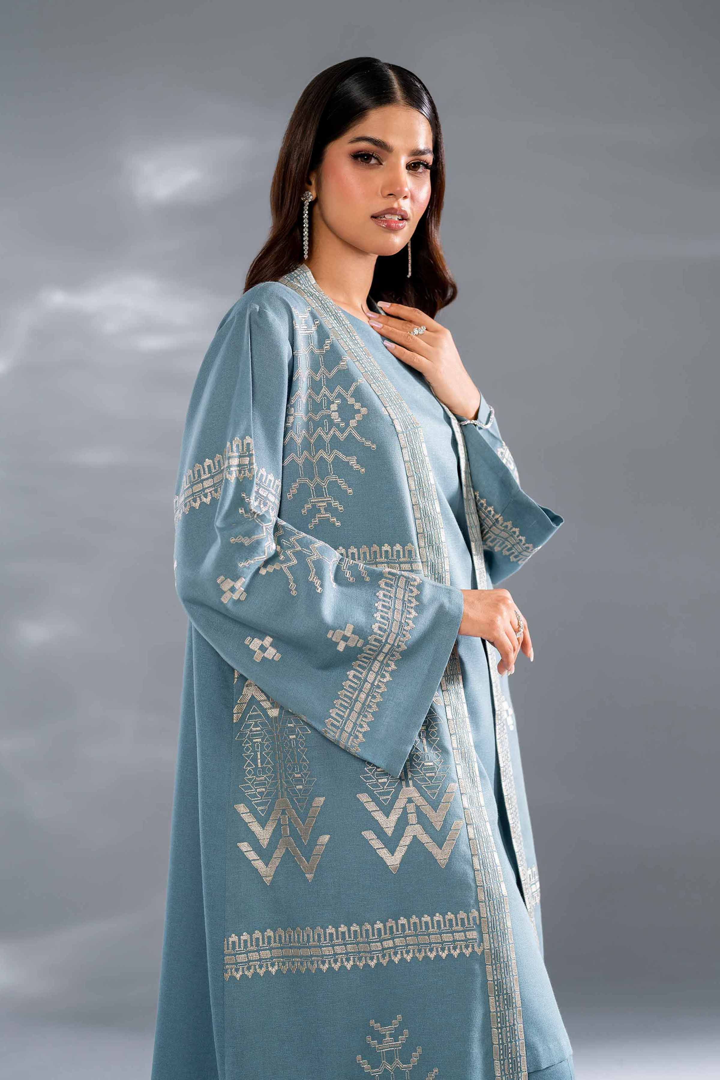 3 Piece - Embroidered Suit - KFW24-98 - Image 2