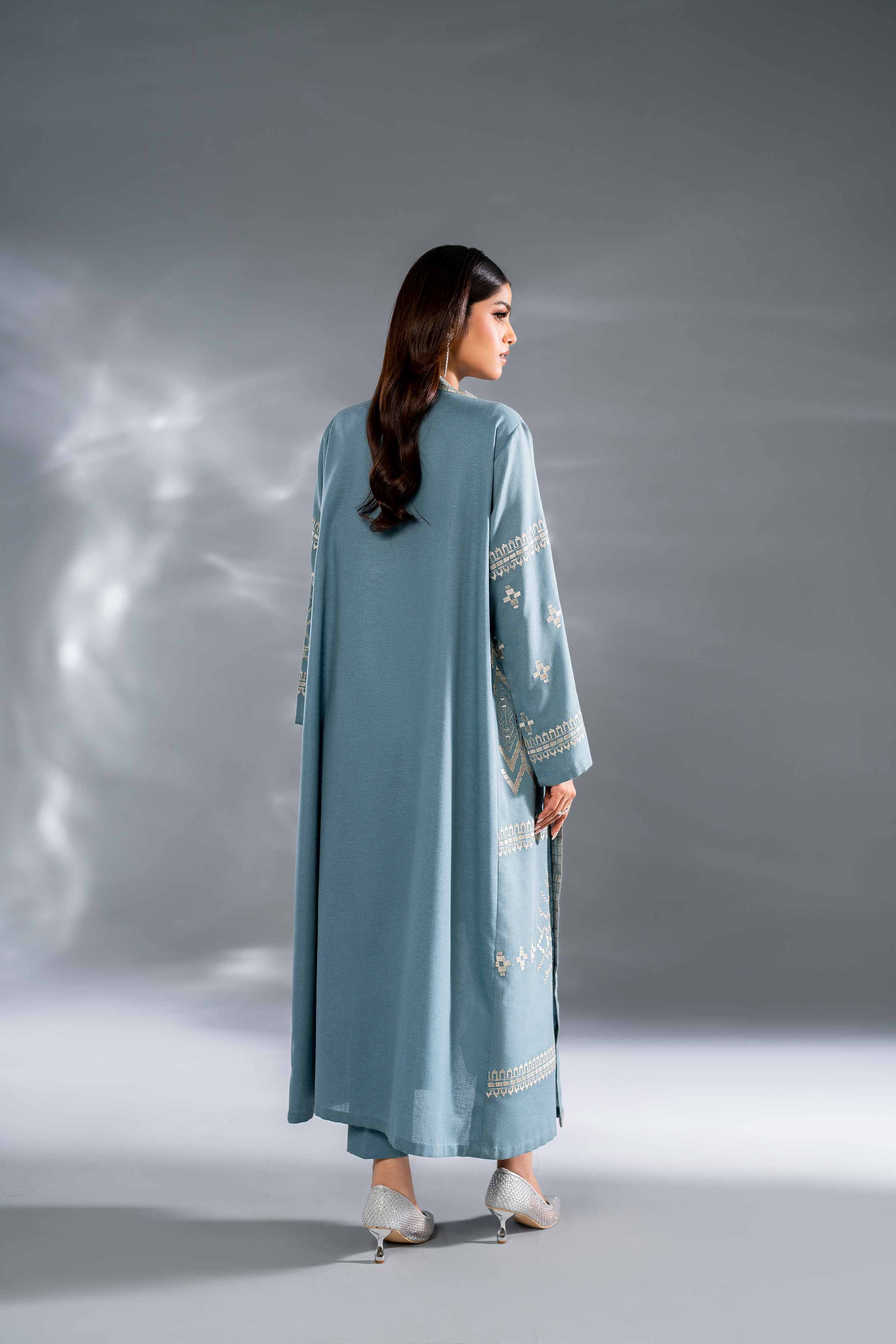 3 Piece - Embroidered Suit - KFW24-98 - Image 3