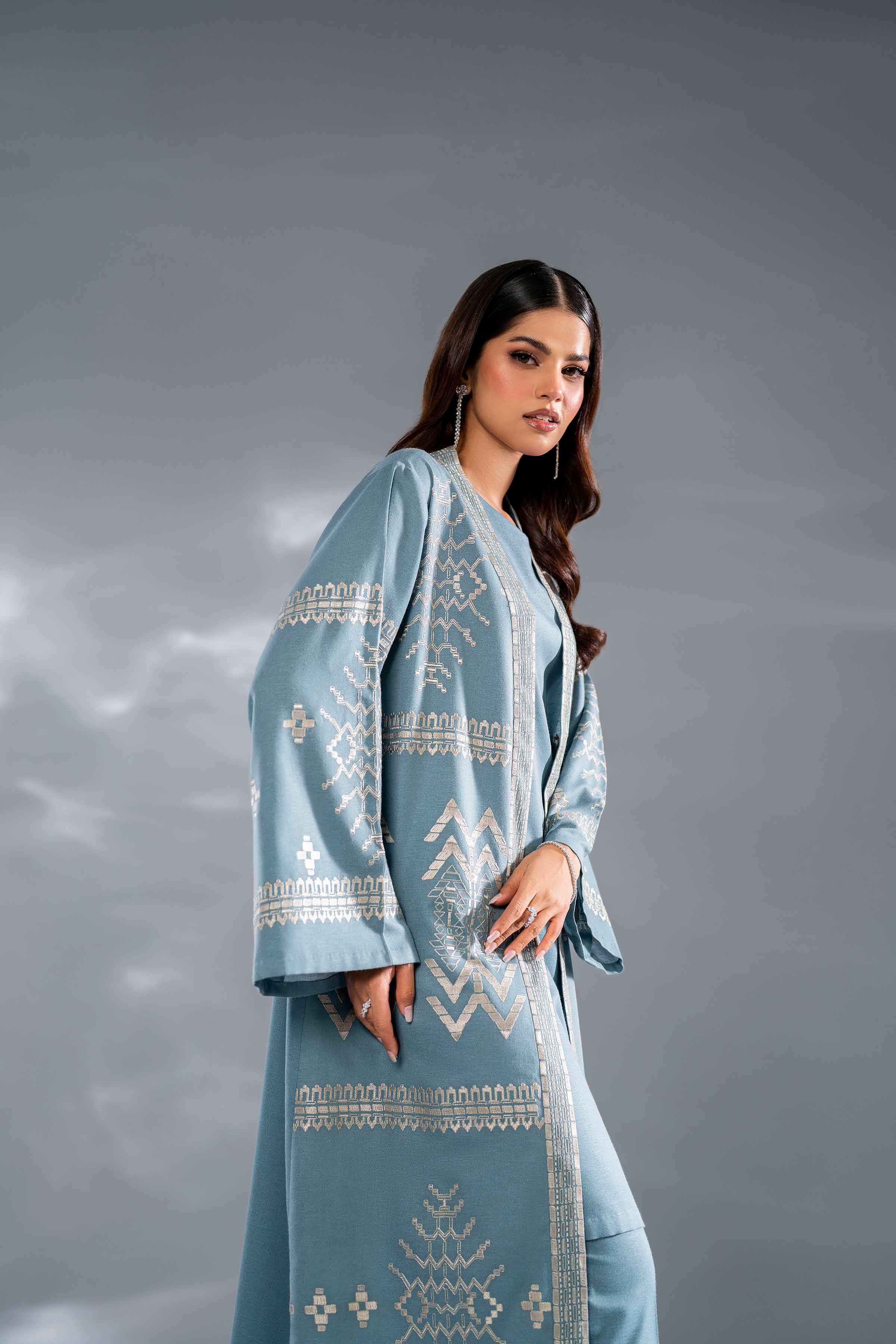 3 Piece - Embroidered Suit - KFW24-98 - Image 6