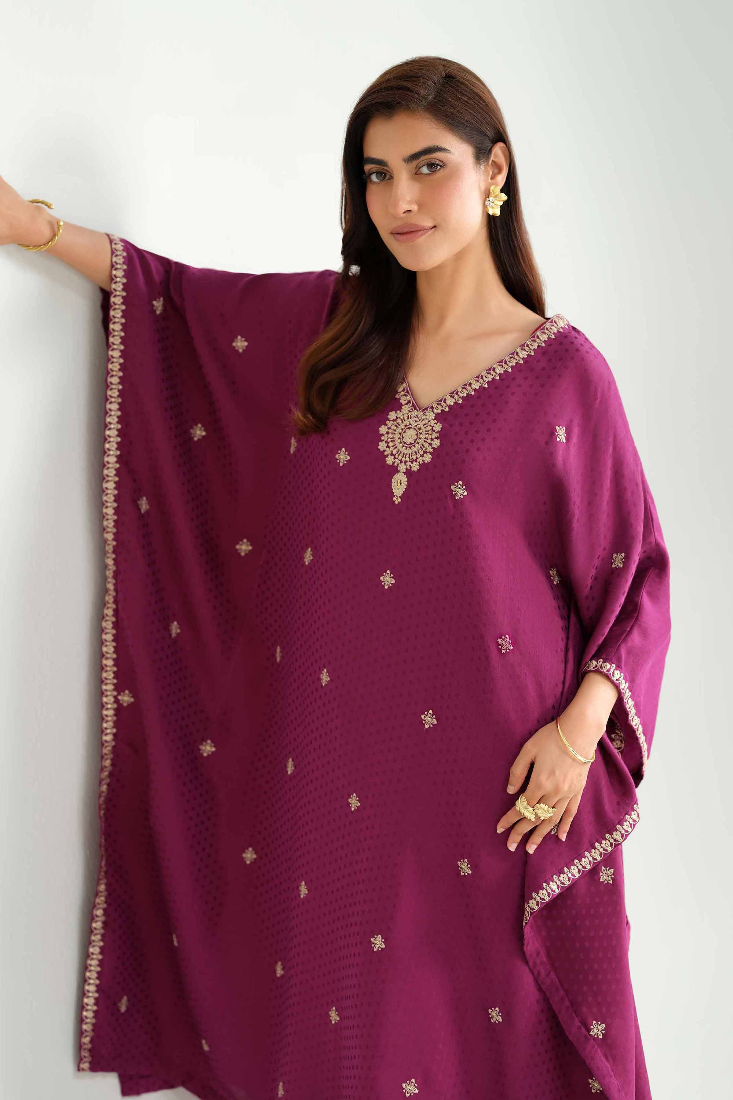 2 Piece - Embroidered Suit - KFW25-161 - Image 2