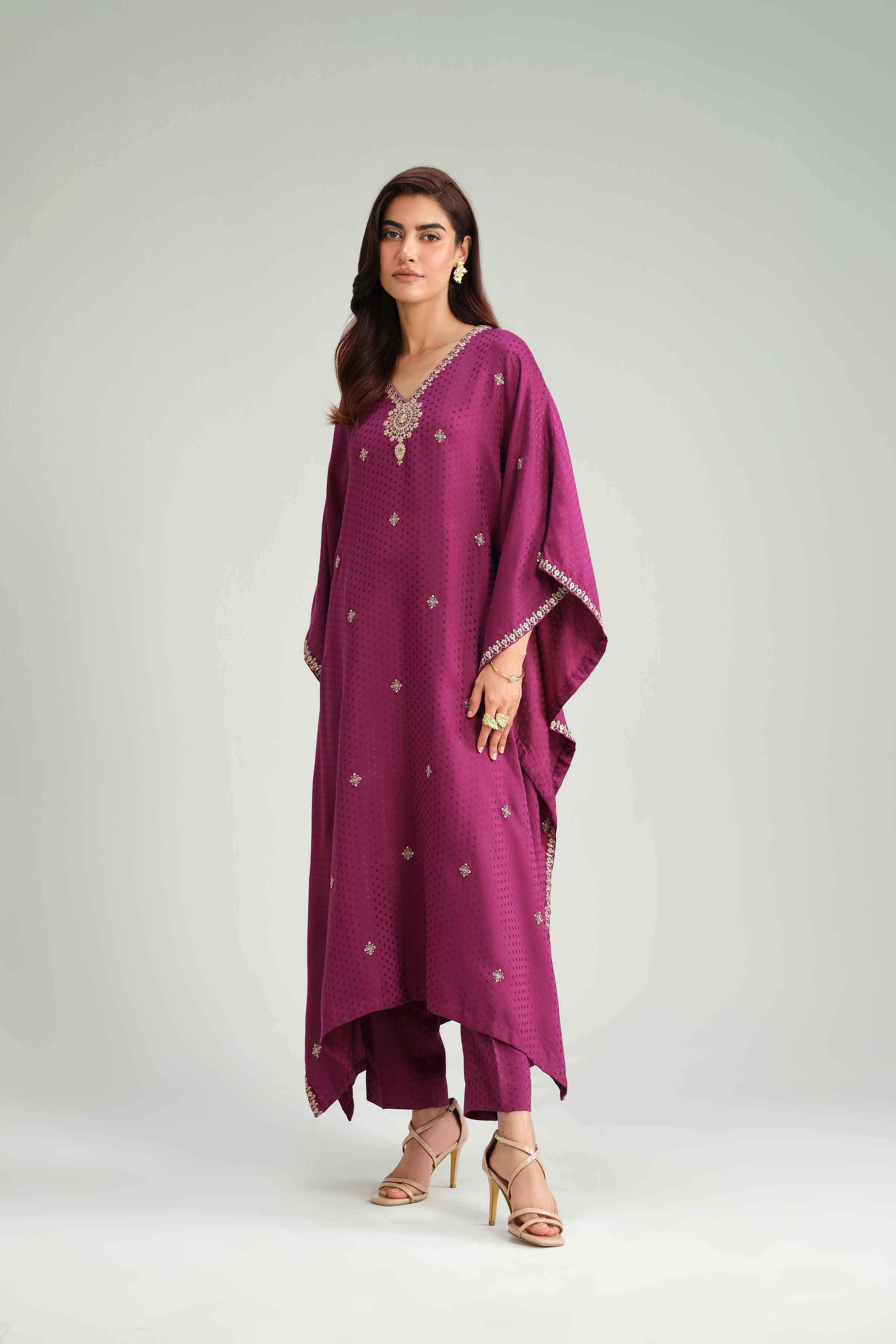 2 Piece - Embroidered Suit - KFW25-161 - Image 6