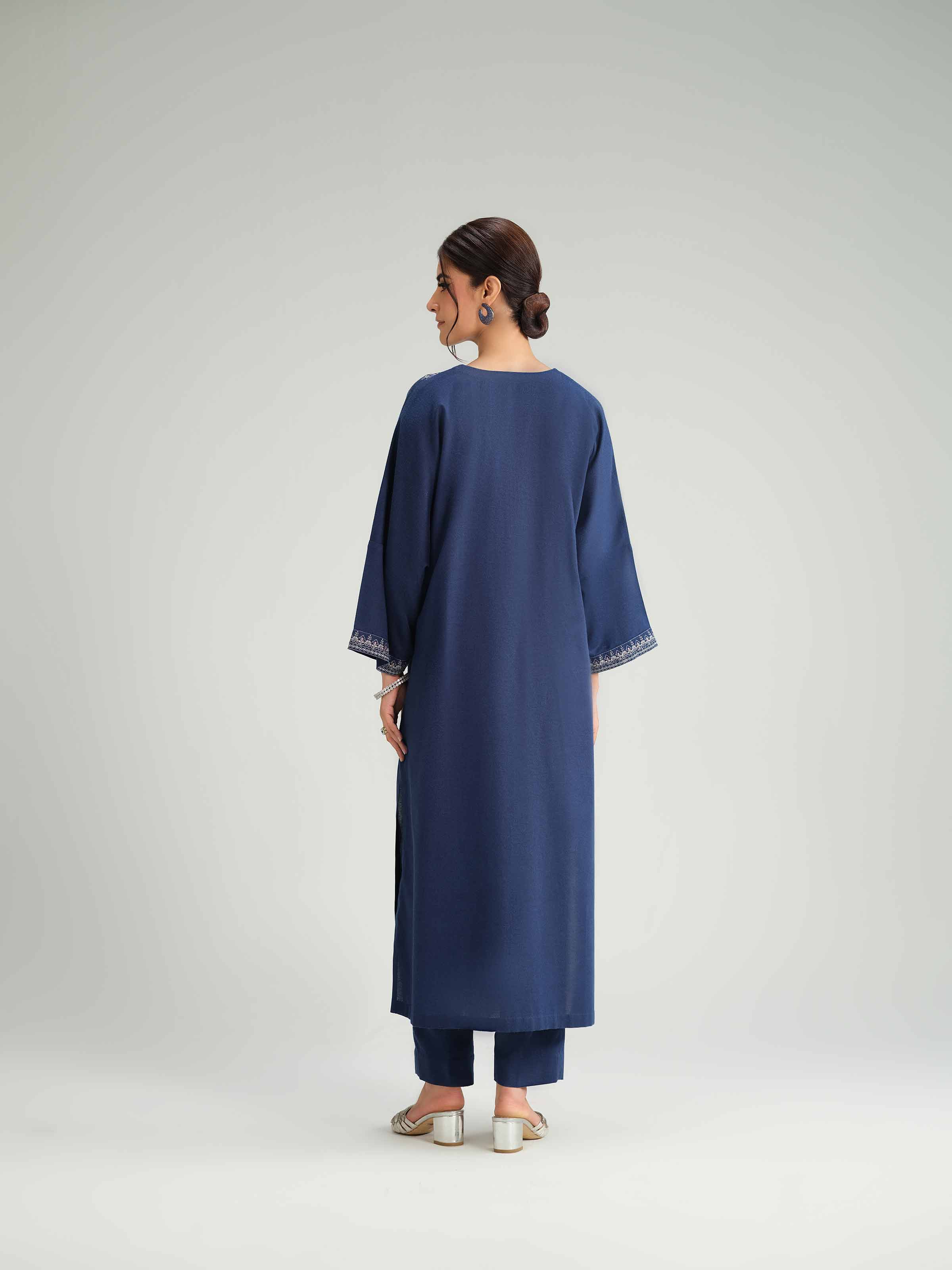 2 Piece - Embroidered Suit - KFW25-169 - Image 3