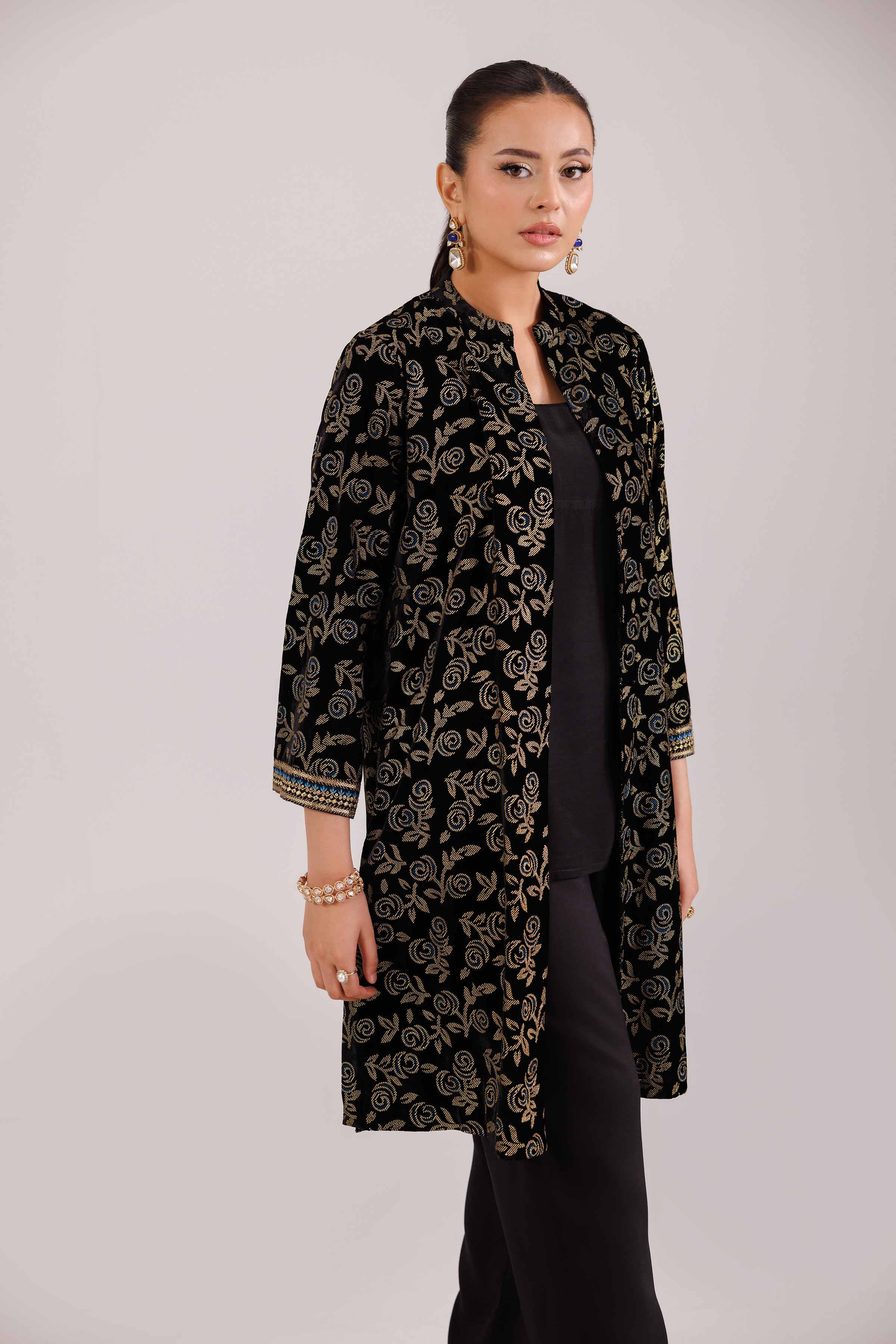3 Piece - Printed Embroidered Suit - KFW25-24 - Image 6