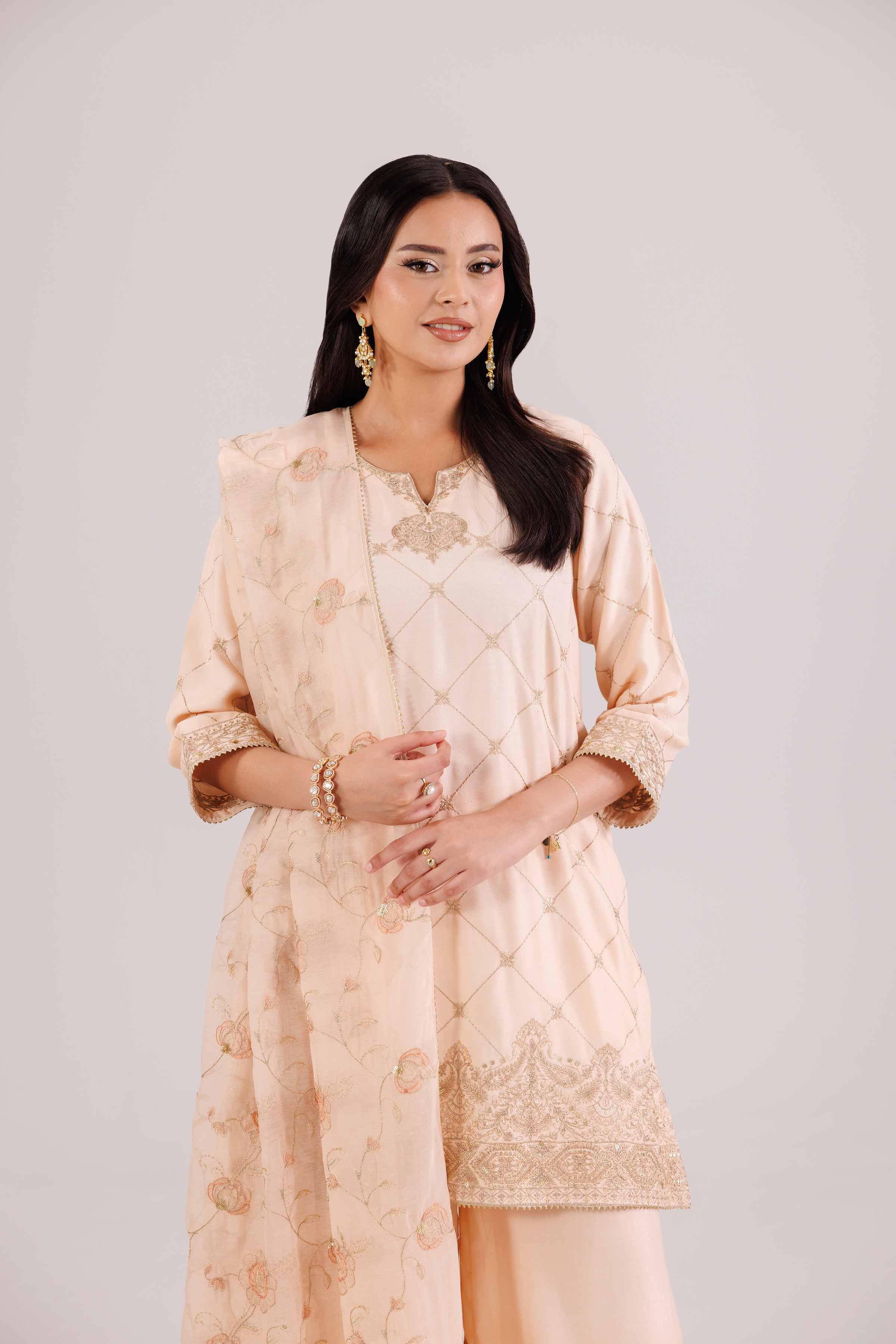 3 Piece - Embroidered Suit - KFW25-94 - Image 6