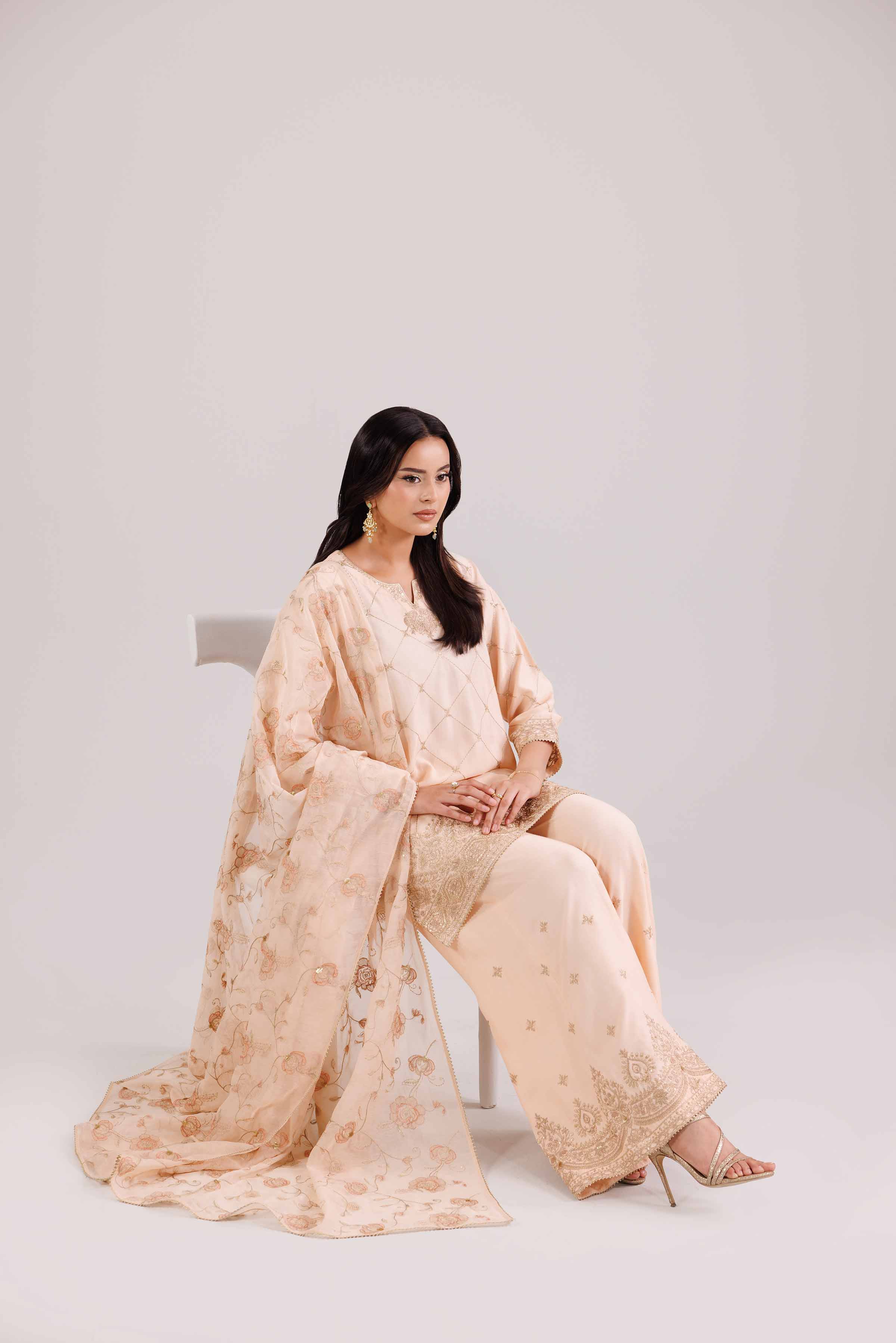 3 Piece - Embroidered Suit - KFW25-94 - Image 9