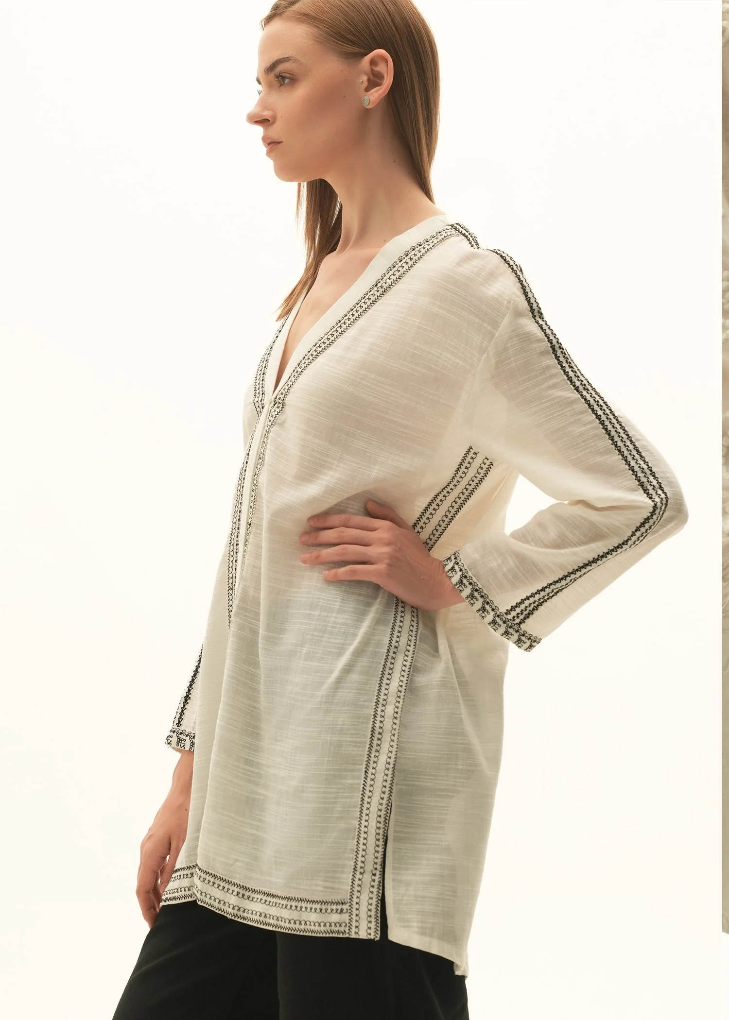 Embroidered Cotton Blouse - KOA - Image 7