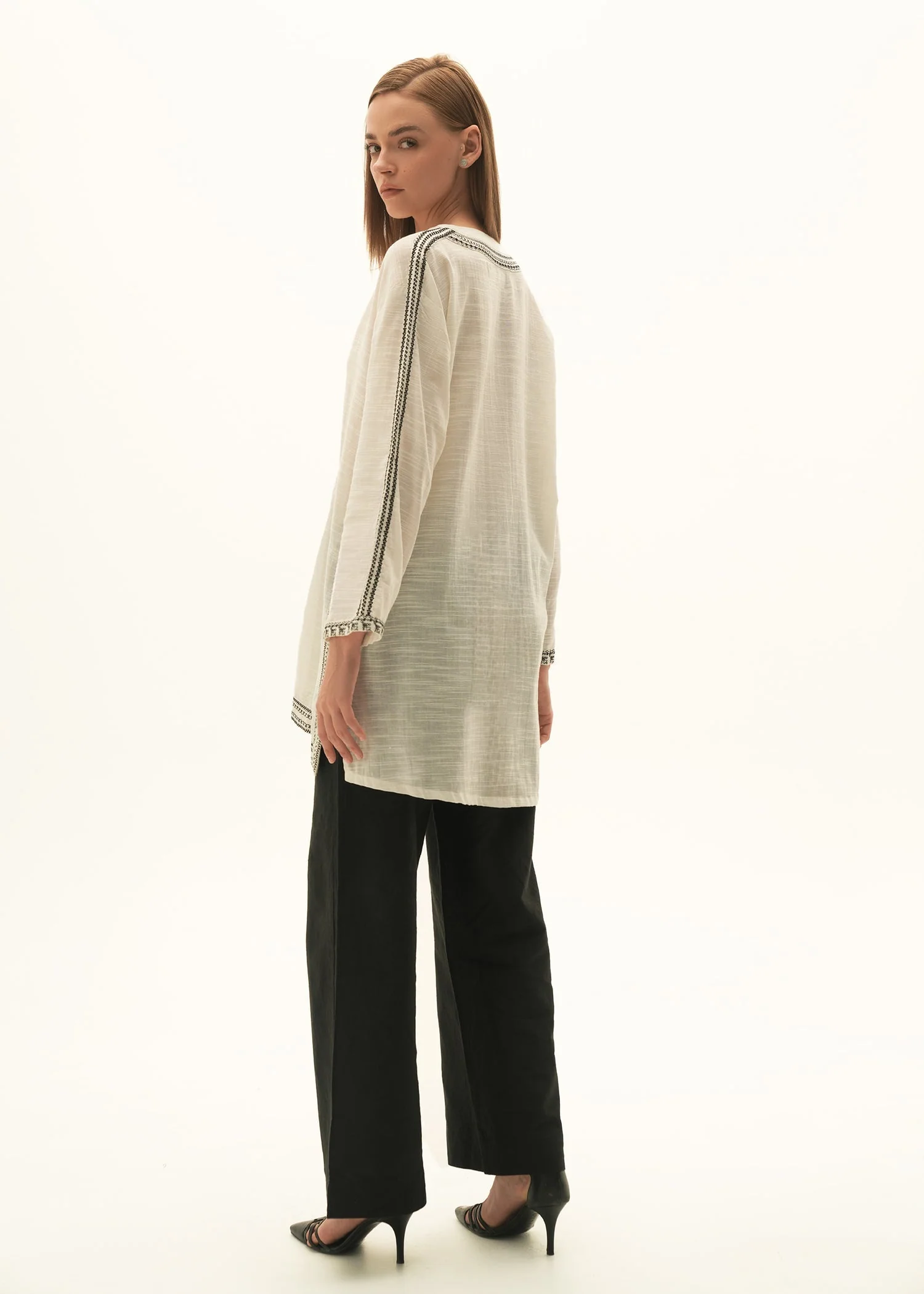 Embroidered Cotton Blouse - KOA - Image 8