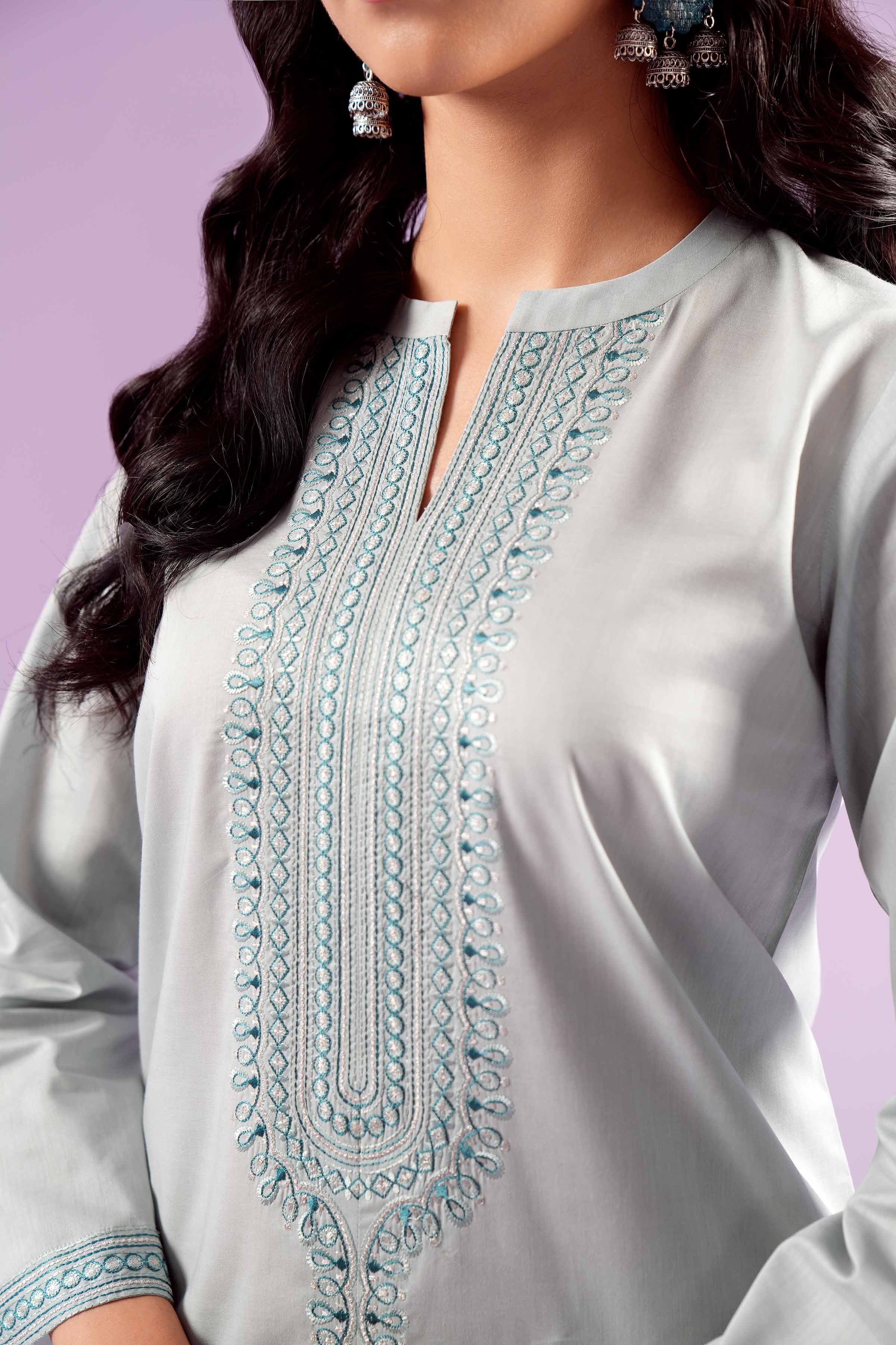 2 Piece - Embroidered Suit - PE24-109 - Image 11